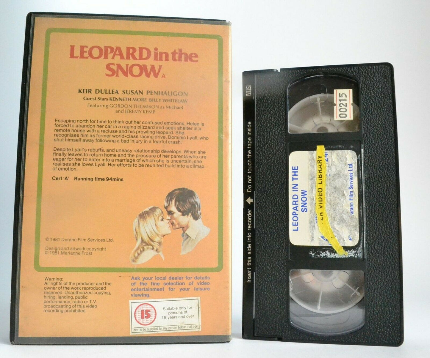 Leopard In The Snow (1978) -<Derann Pre-Cert>- Drama - Keir Dullea - Pal VHS-