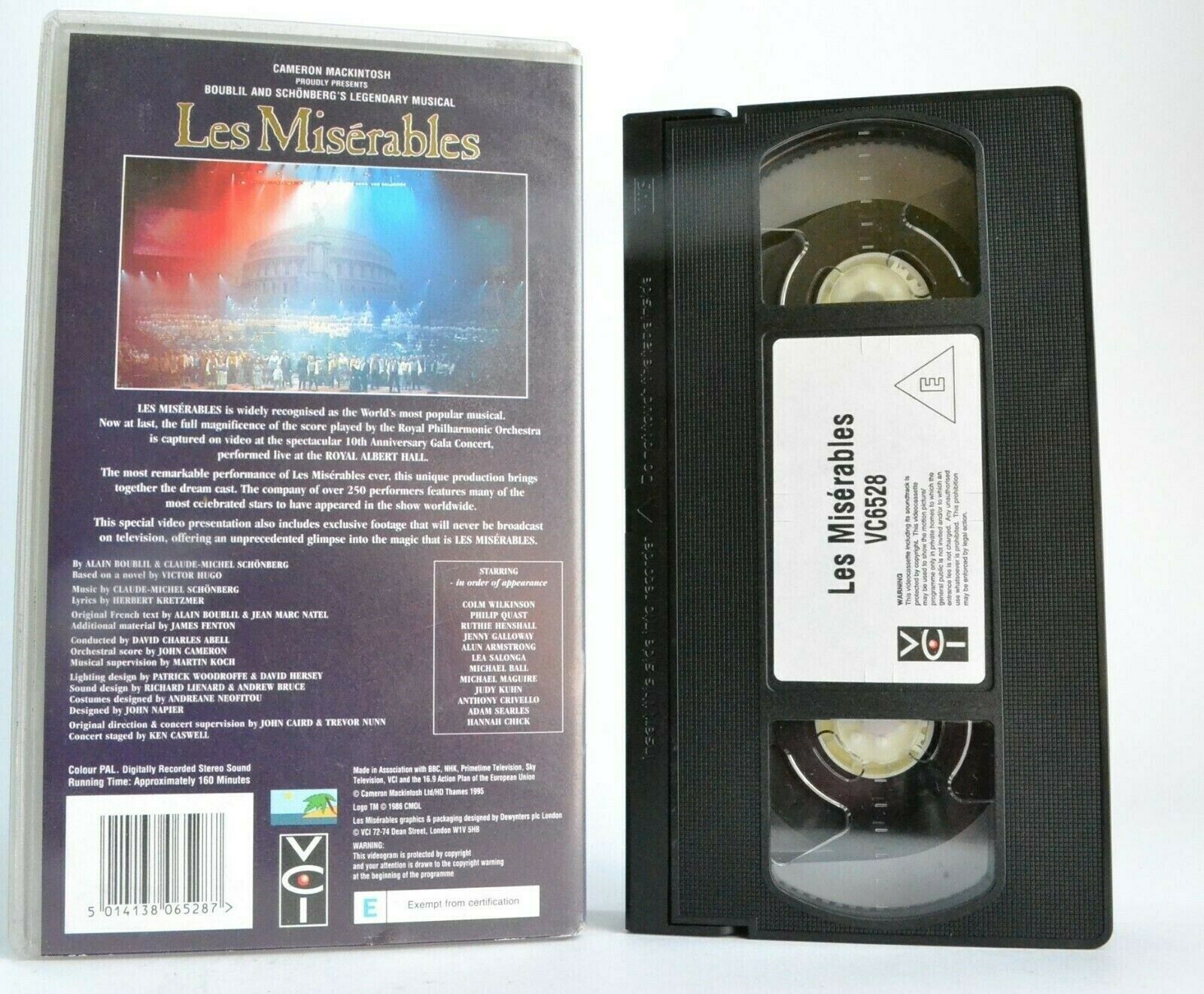 Les Miserables: 10th Anniversary Performance - Musical - Royal Albert Hall - VHS-