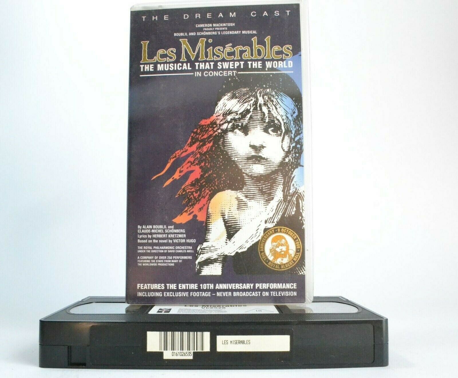 Les Miserables: 10th Anniversary Performance - Musical - Royal Albert Hall - VHS-