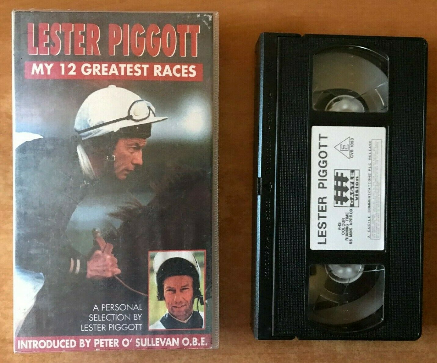 Lester Piggott: My 12 Greatest Races - Jockey - Peter O'Sullevan - Sports - VHS-