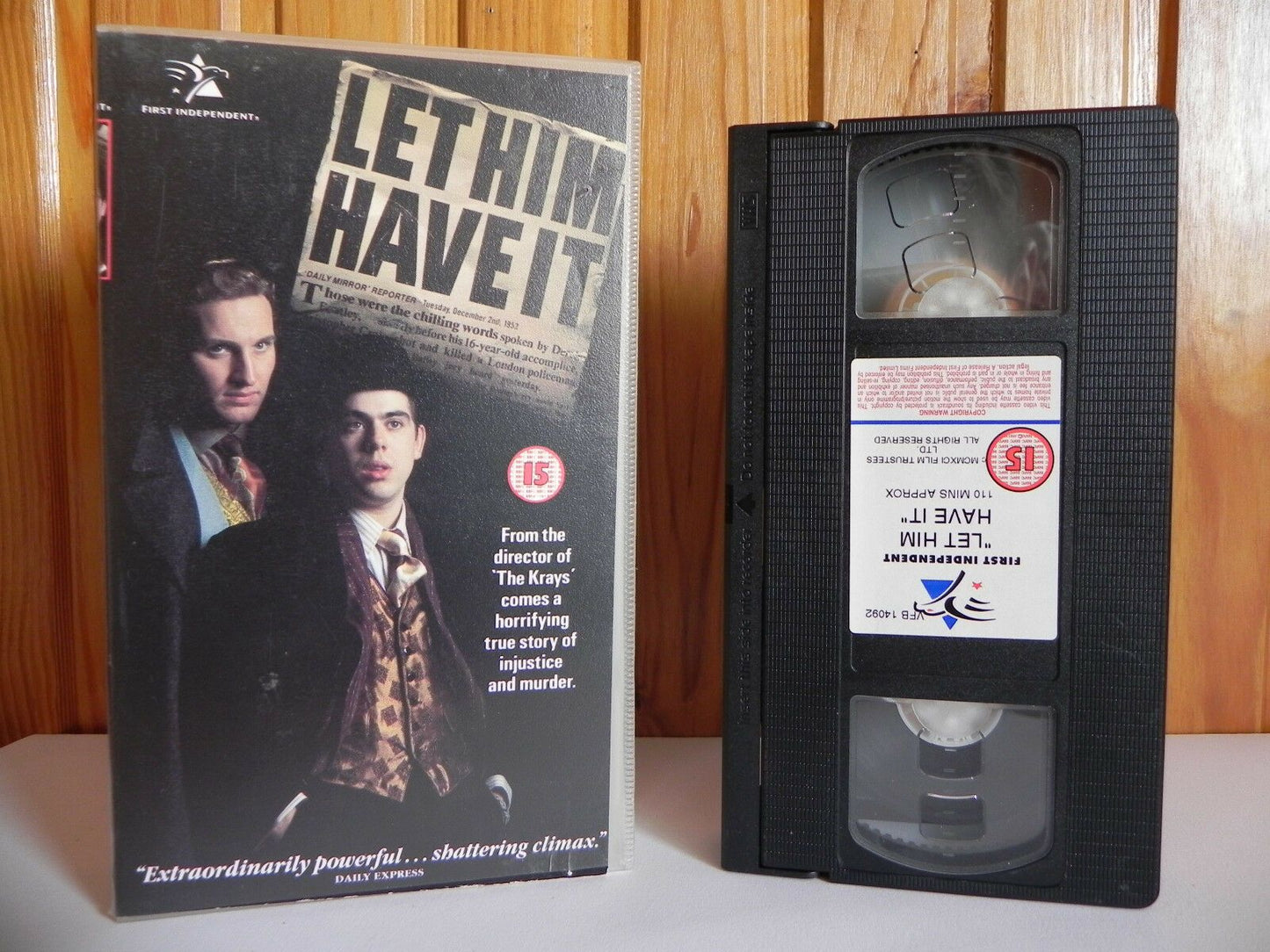 Let Him Have It - First Independent - Thriller - Paul Reynolds - Pal VHS-