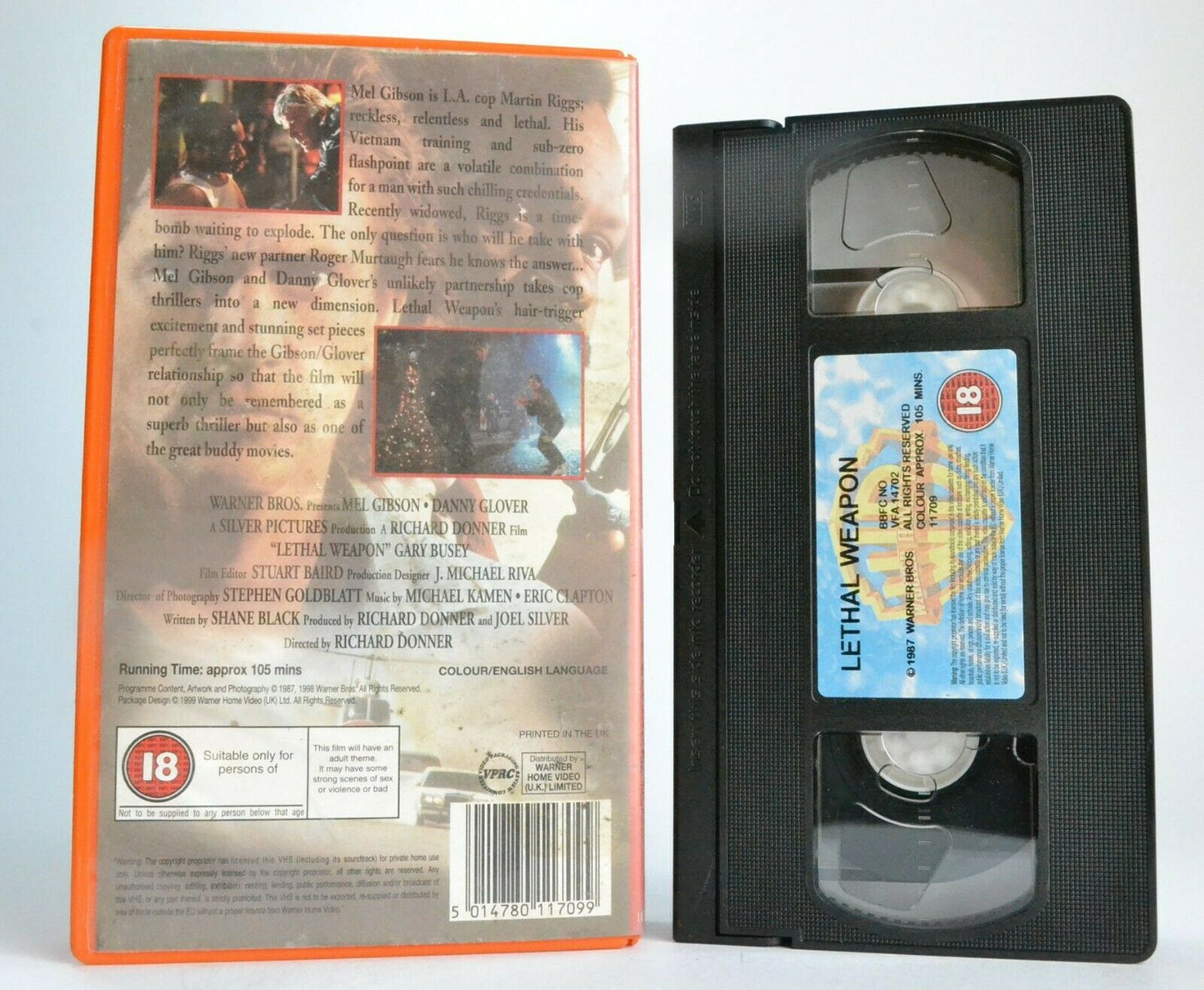 Lethal Weapon (1987): Explosive Buddy Cop Action - Mel Gibson/Danny Glover - VHS-