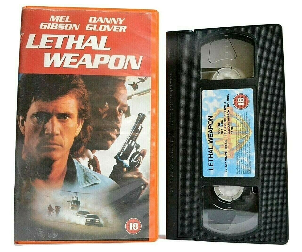 Lethal Weapon (1987): Explosive Buddy Cop Action - Mel Gibson/Danny Glover - VHS-