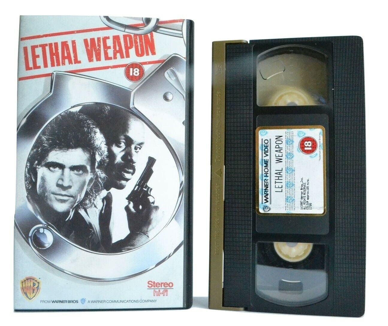 Lethal Weapon: (1987) Warner - Buddy Cop Action Comedy - Mel Gibson - Pal VHS-