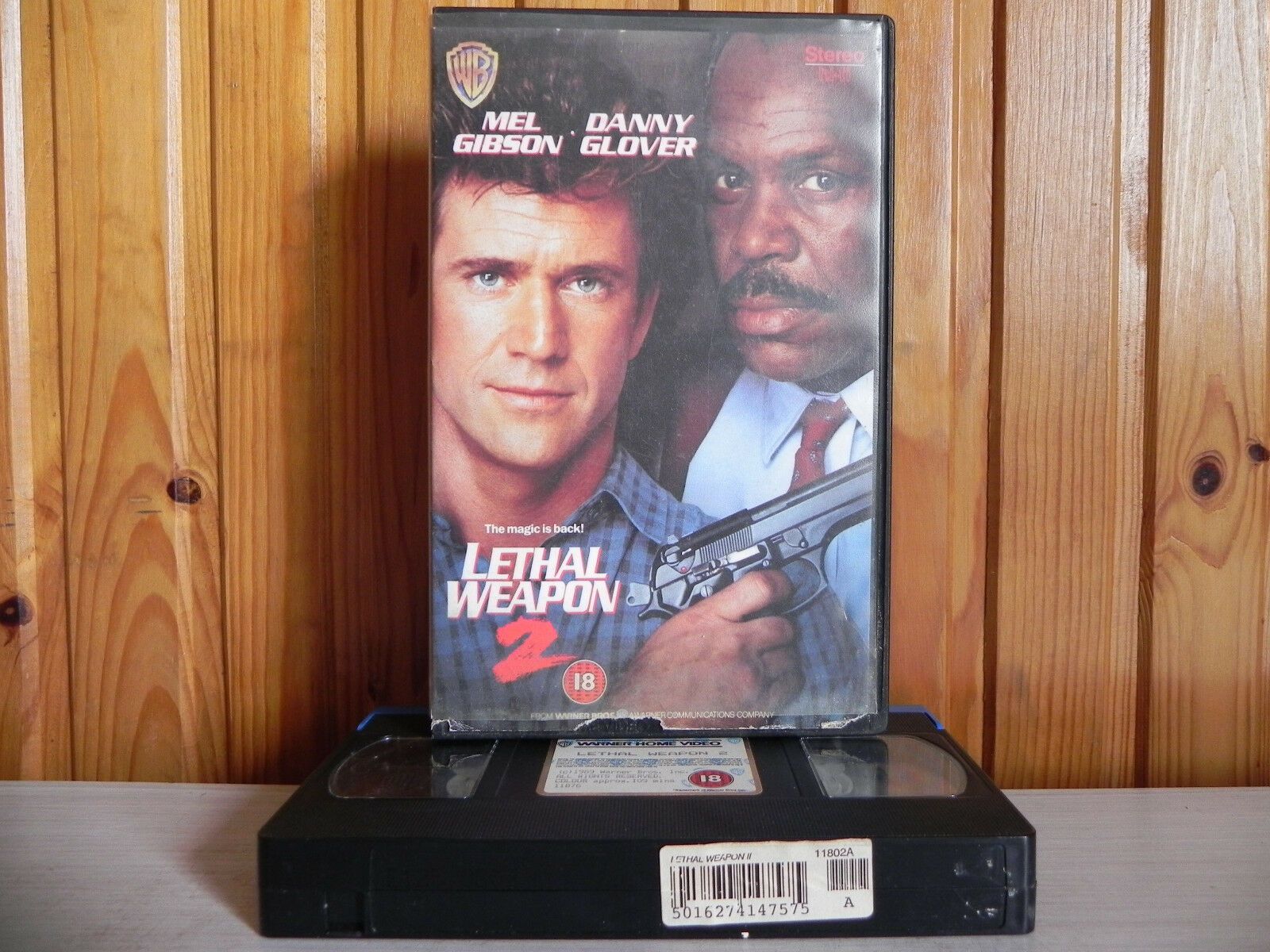 Lethal Weapon 2 - Warner - Action - Mel Gibson & Danny Glover - Large Box - VHS-