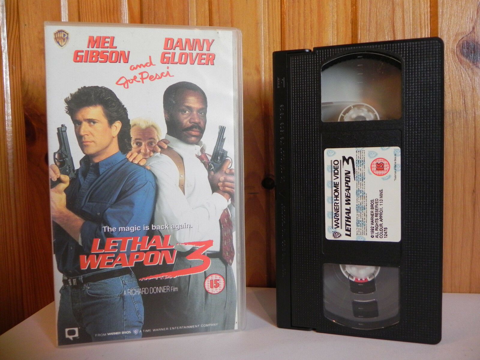 Lethal Weapon 3 - Warner - Action - Mel Gibson & Danny Glover - Joe Pesci - VHS-