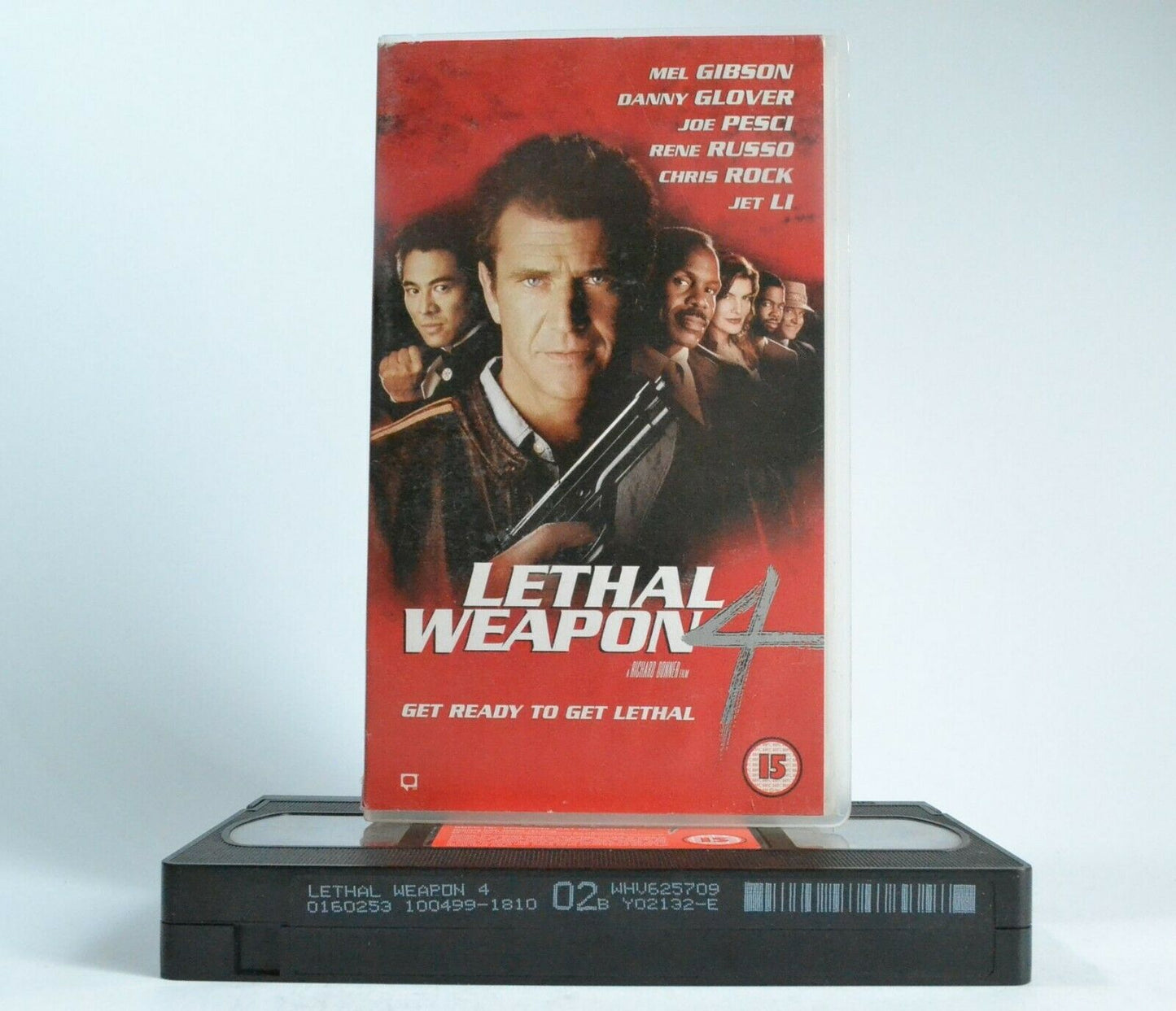 Lethal Weapon 4: Action/Buddy Cop Comedy - Mel Gibson/Danny Glover - Pal VHS-