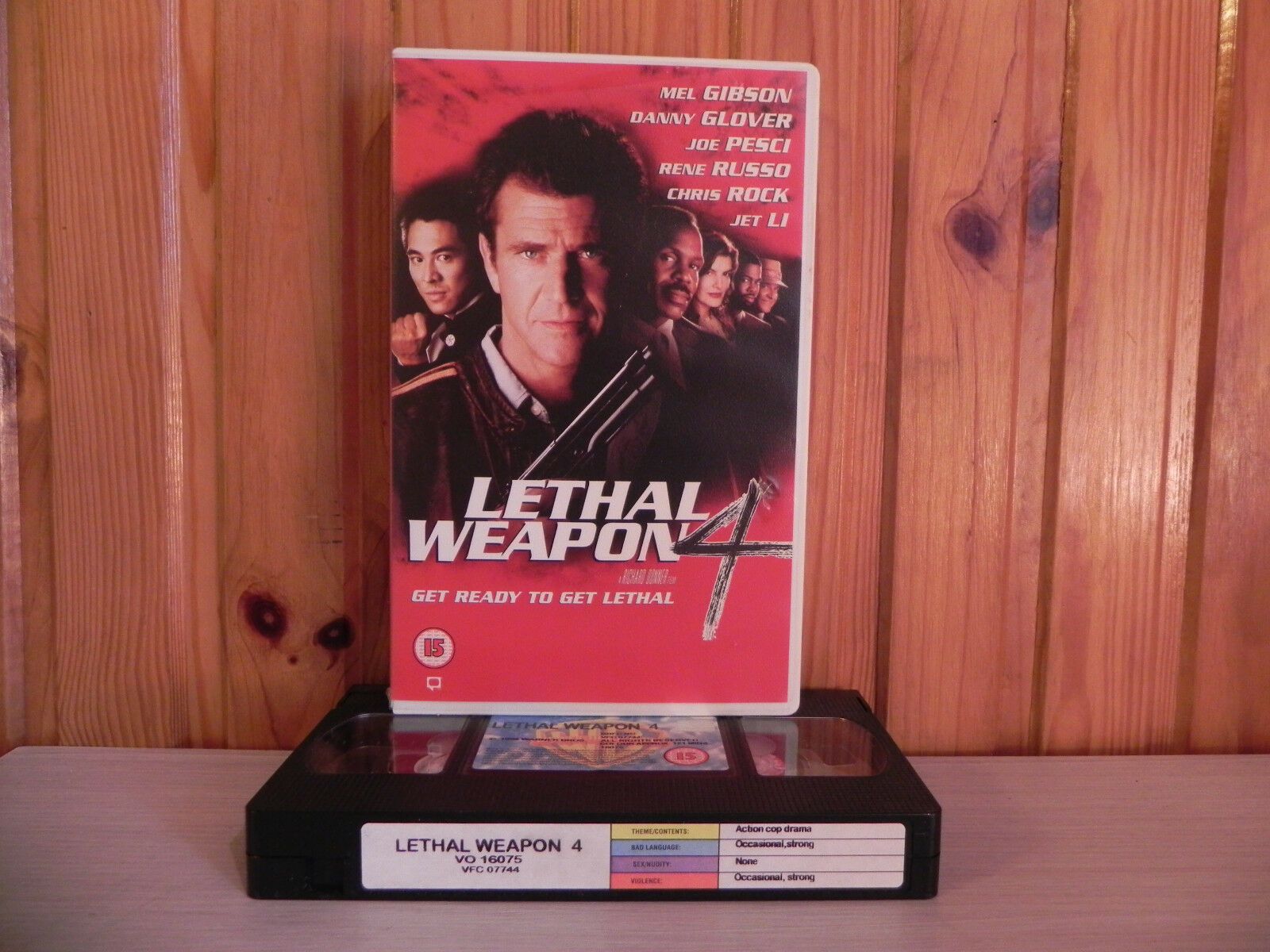 Lethal Weapon 4: Mel Gibson / Danny Glover - Action [Big Box] Rental - Pal VHS-