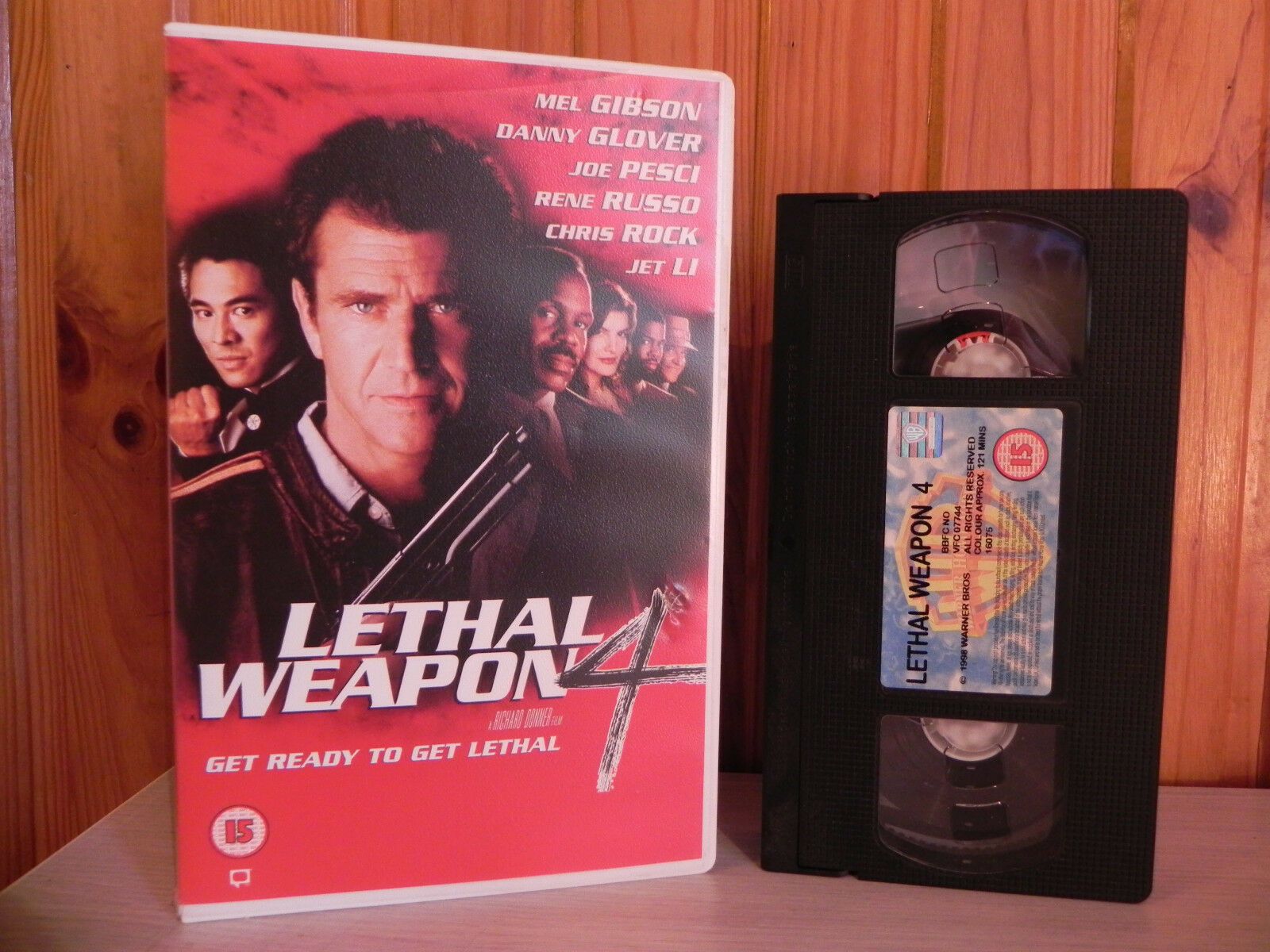 Lethal Weapon 4: Mel Gibson / Danny Glover - Action [Big Box] Rental - Pal VHS-