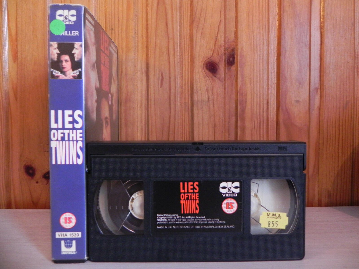 Lies Of The Twins - Aidan Quinn - Big Box - Dangerous Thriller - Ex-Rental - VHS-