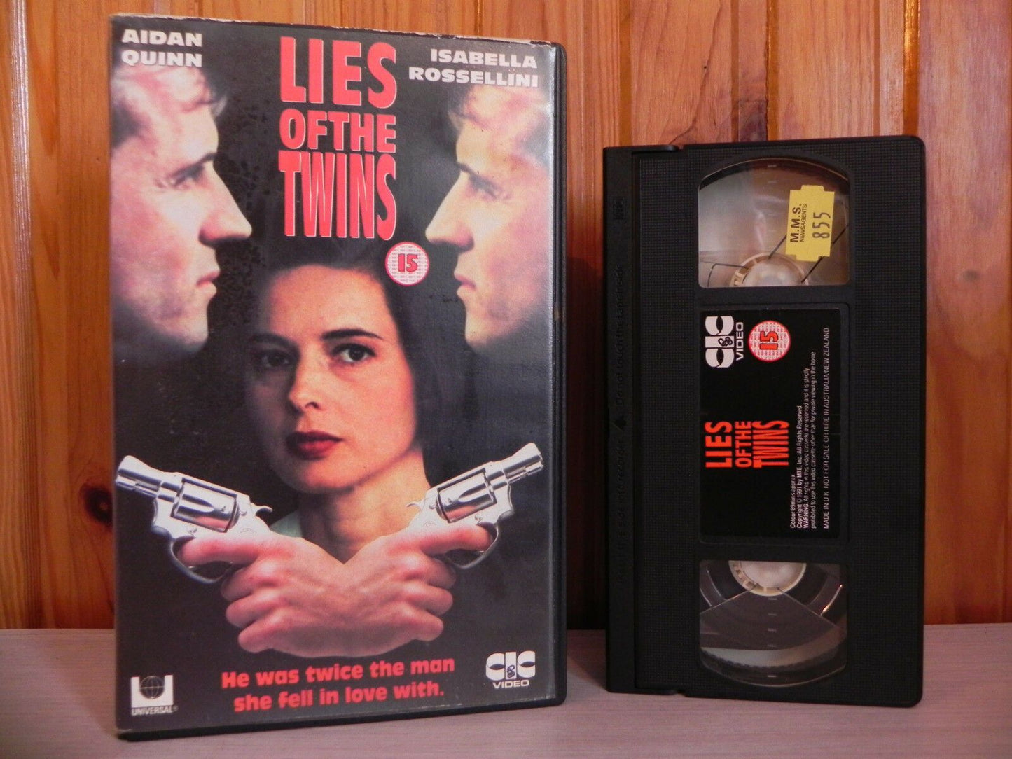 Lies Of The Twins - Aidan Quinn - Big Box - Dangerous Thriller - Ex-Rental - VHS-