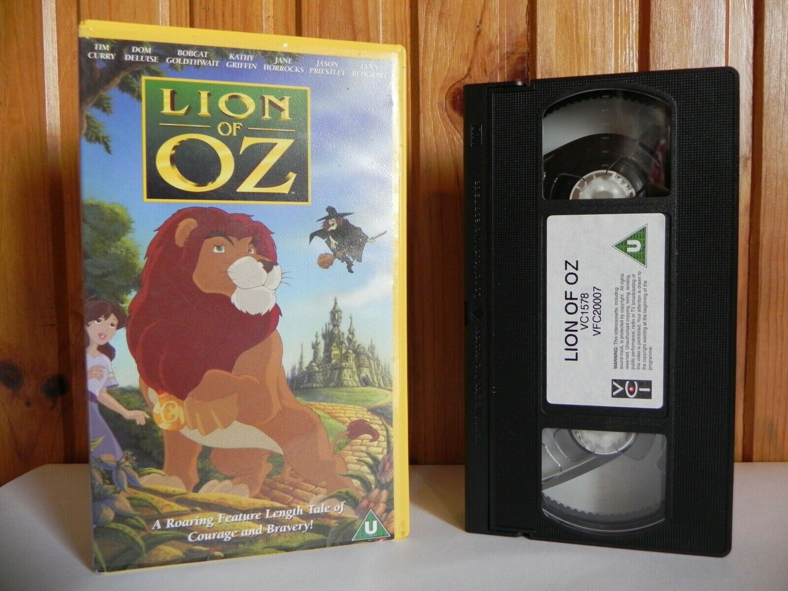 Lion Of Oz - VCI - Animated - Tim Curry - Kathy Griffin - Children's - Pal VHS-