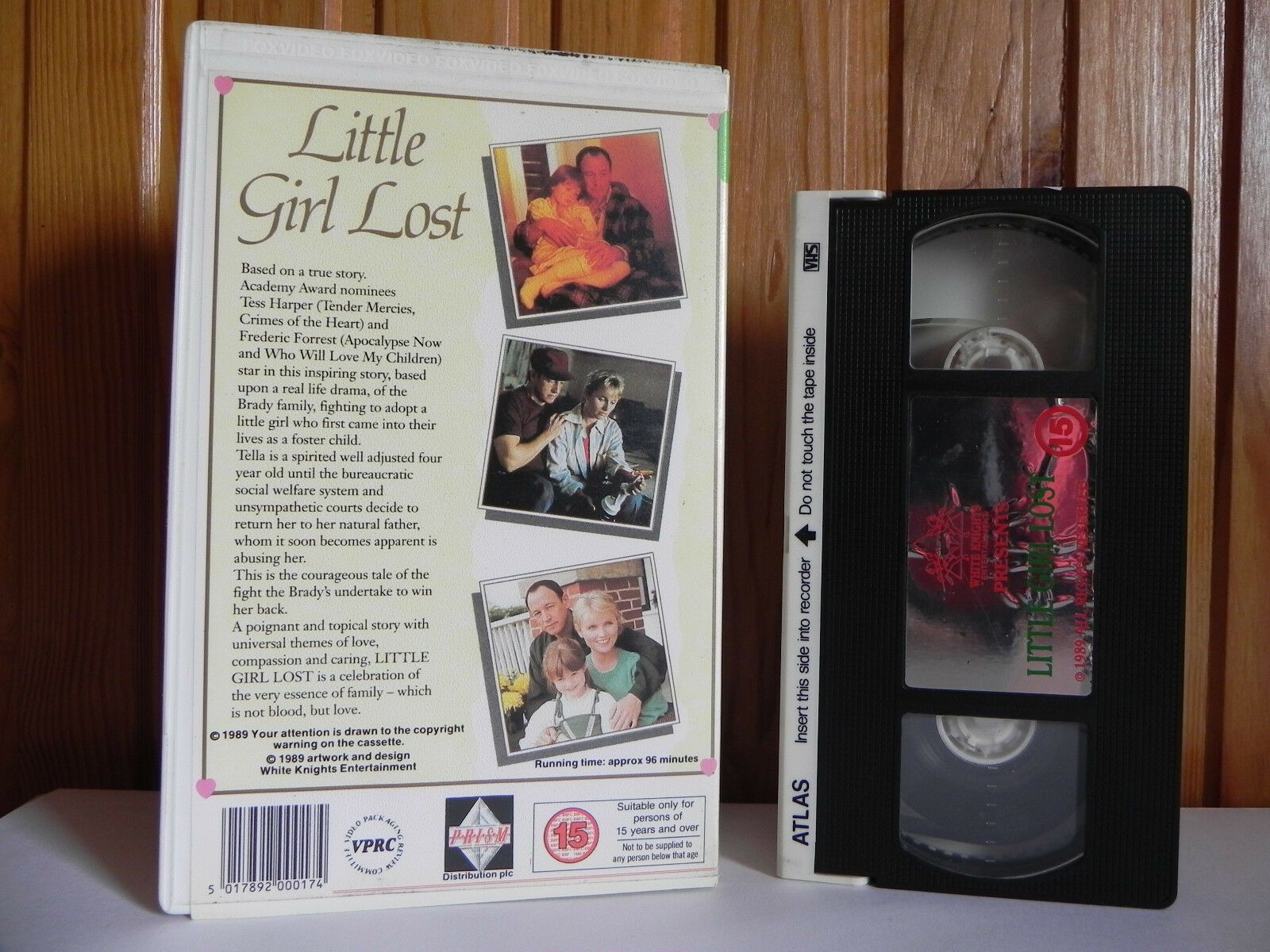 Little Girl Lost - Large Box - White Knights Video - Drama - Tess Harper - VHS-