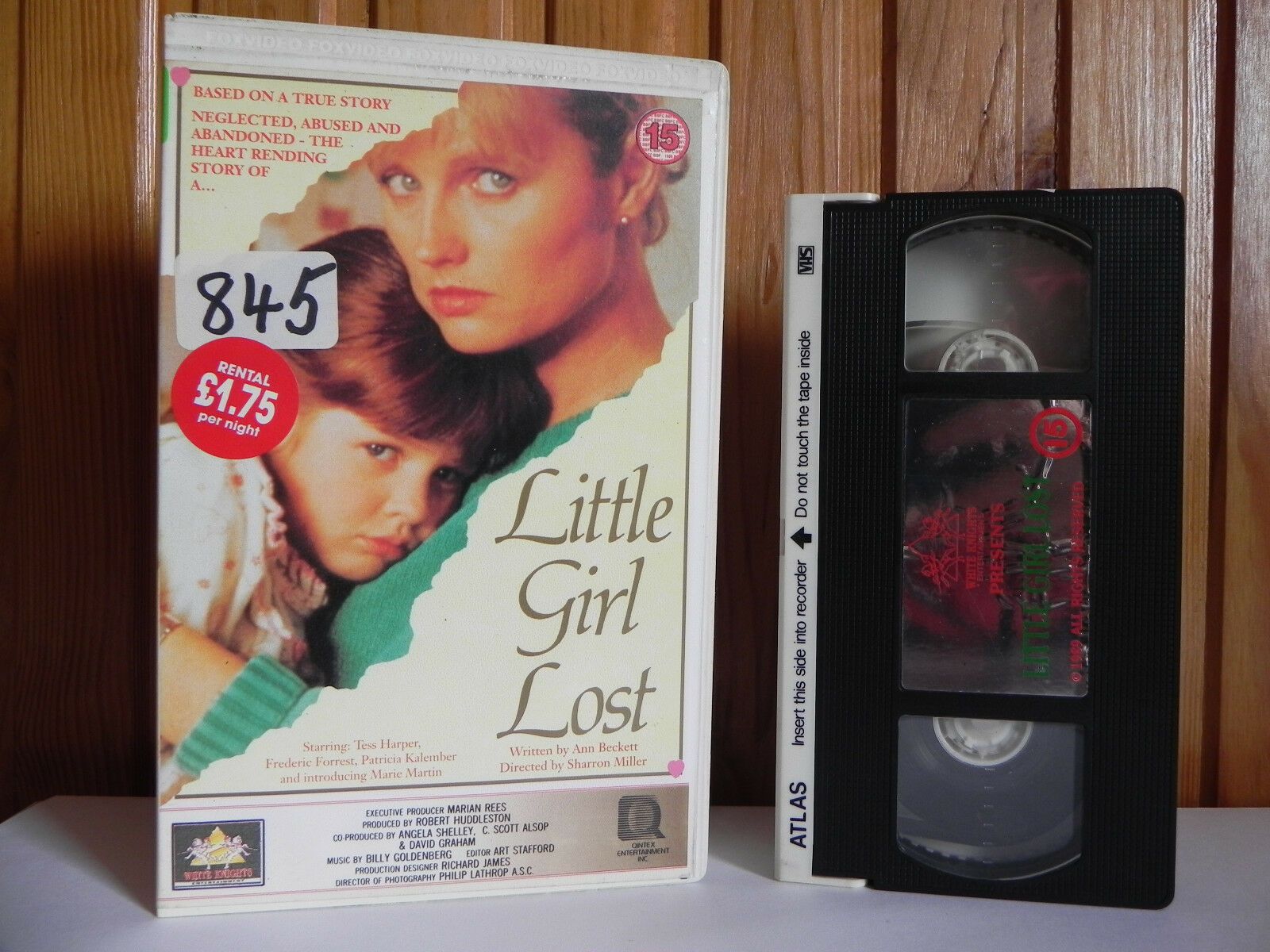 Little Girl Lost - Large Box - White Knights Video - Drama - Tess Harper - VHS-