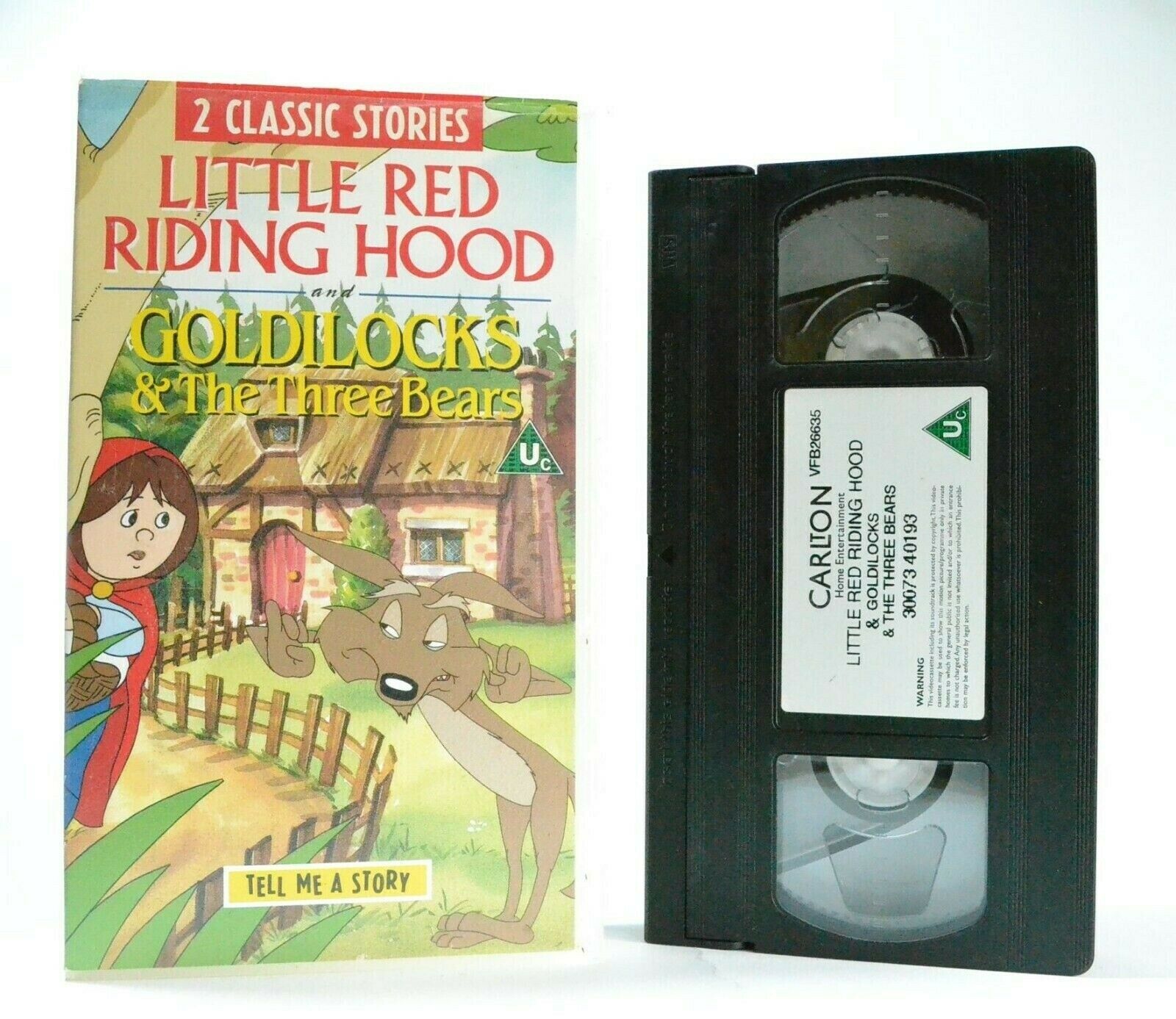 Little Red Riding Hood/Goldilocks & The 3 Bears - Children's Fairy Tales - VHS-