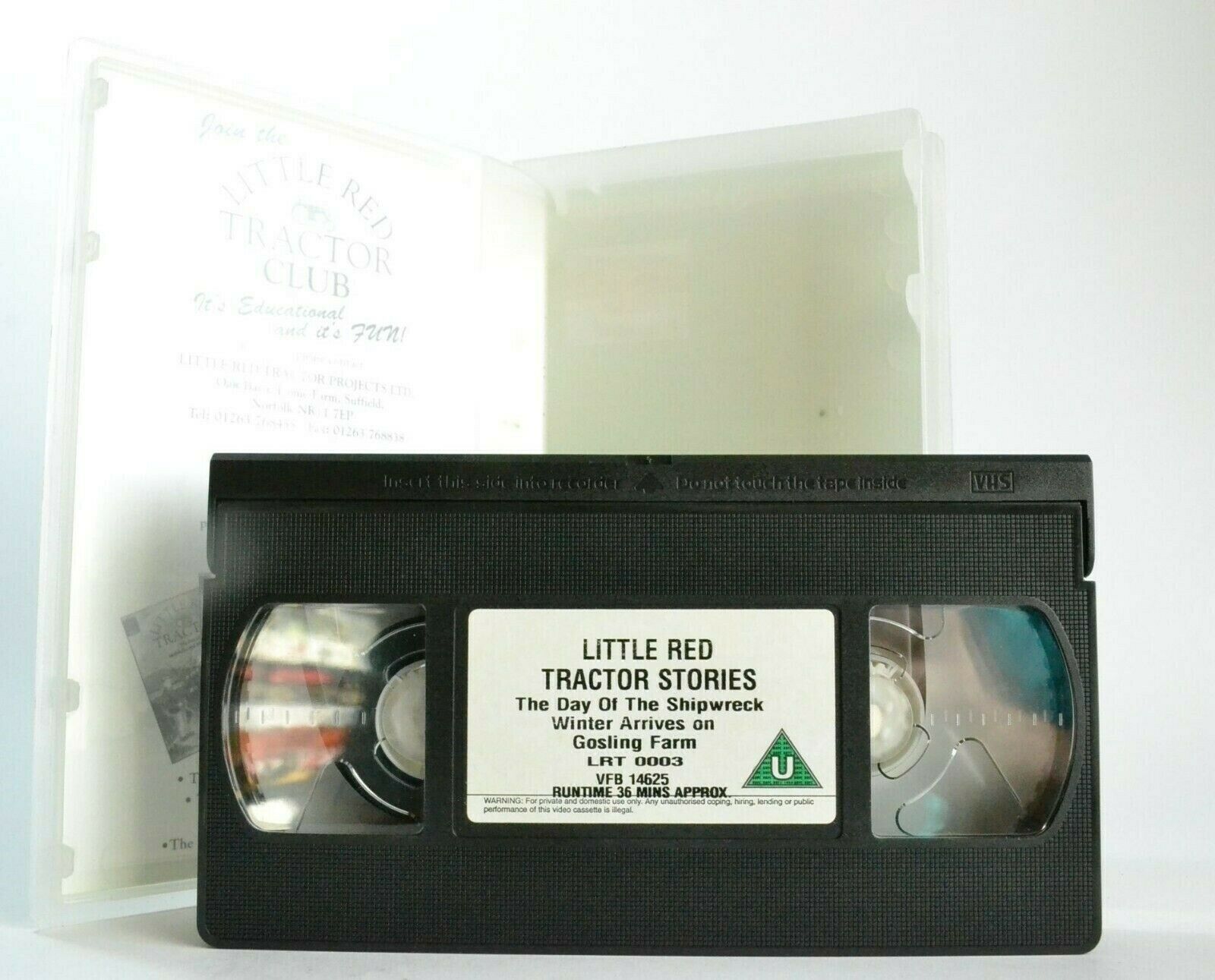 Little Red Tractor Stories: The Day Of The Shipwreck - Brian Glover - Kids - VHS-