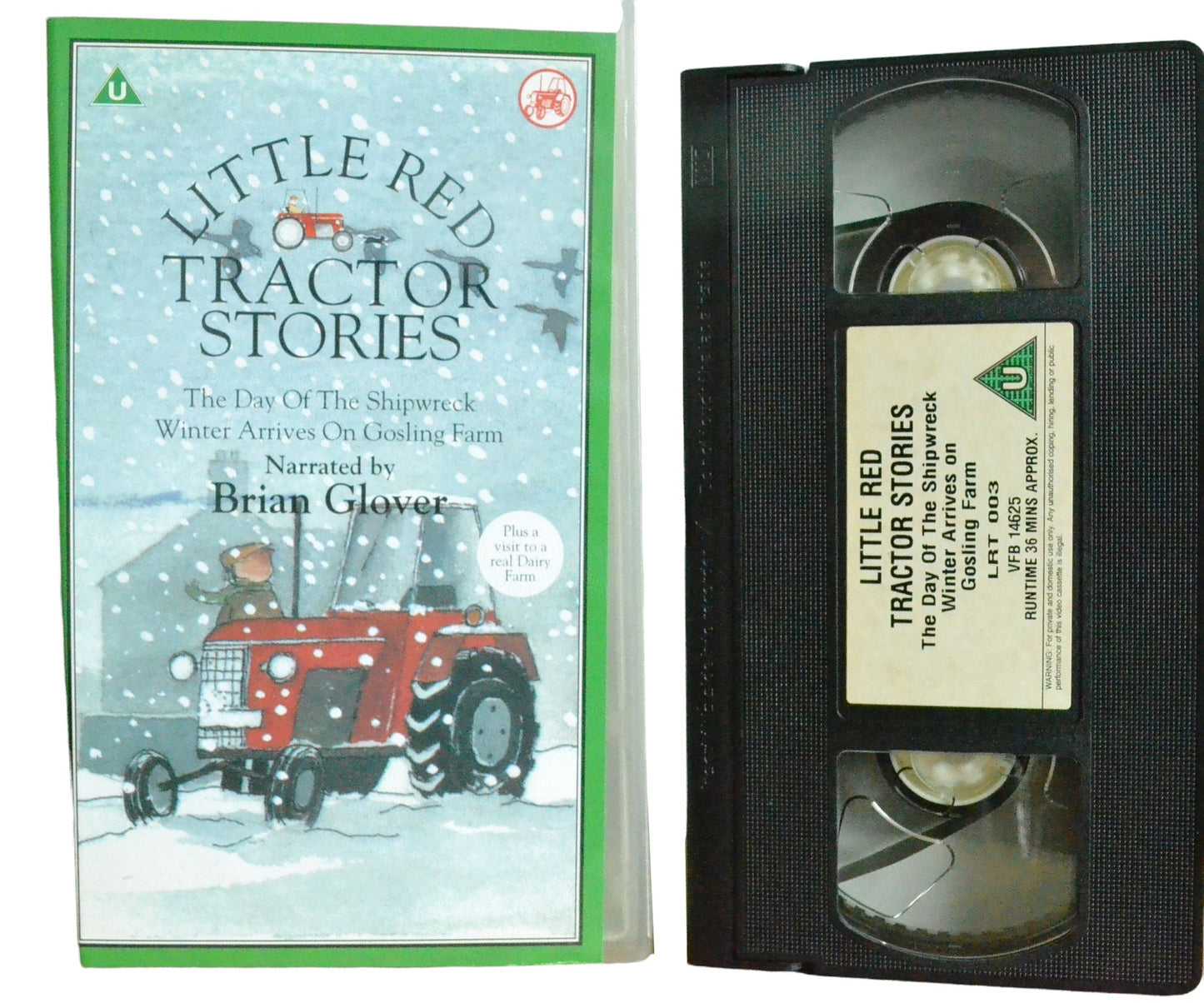 Little Red Tractor Stories - The Day Of The Shipwreck Winter Arrives On Gosling Farm - Children's - Pal VHS-