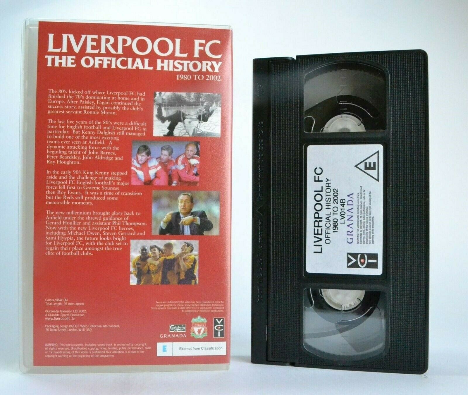 Liverpool FC: The Official History (1892-1979)/(1980-2002) - Football - Pal VHS-