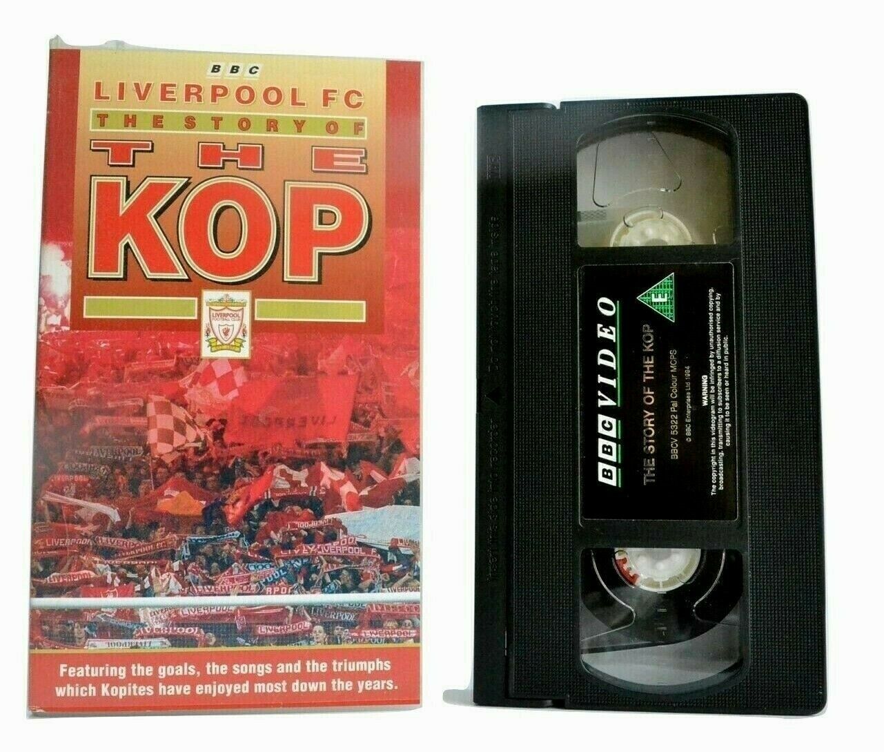 Liverpool FC: The Story Of The Kop - John Motson - Football - Sports - Pal VHS-