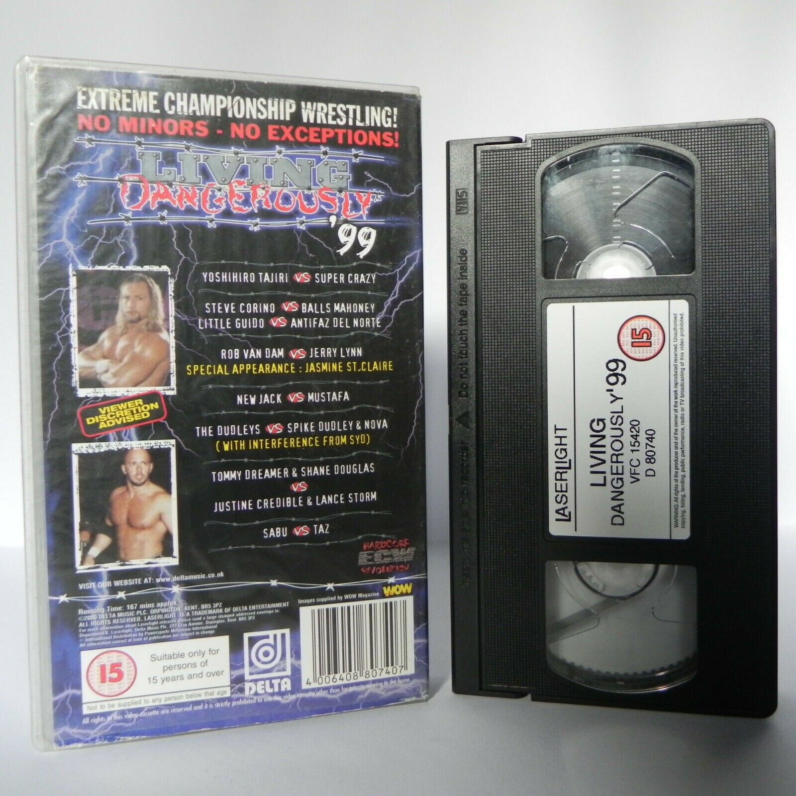 Living Dangerously (1999) Wrestling - Xreme Championship - Hardcore Action - VHS-