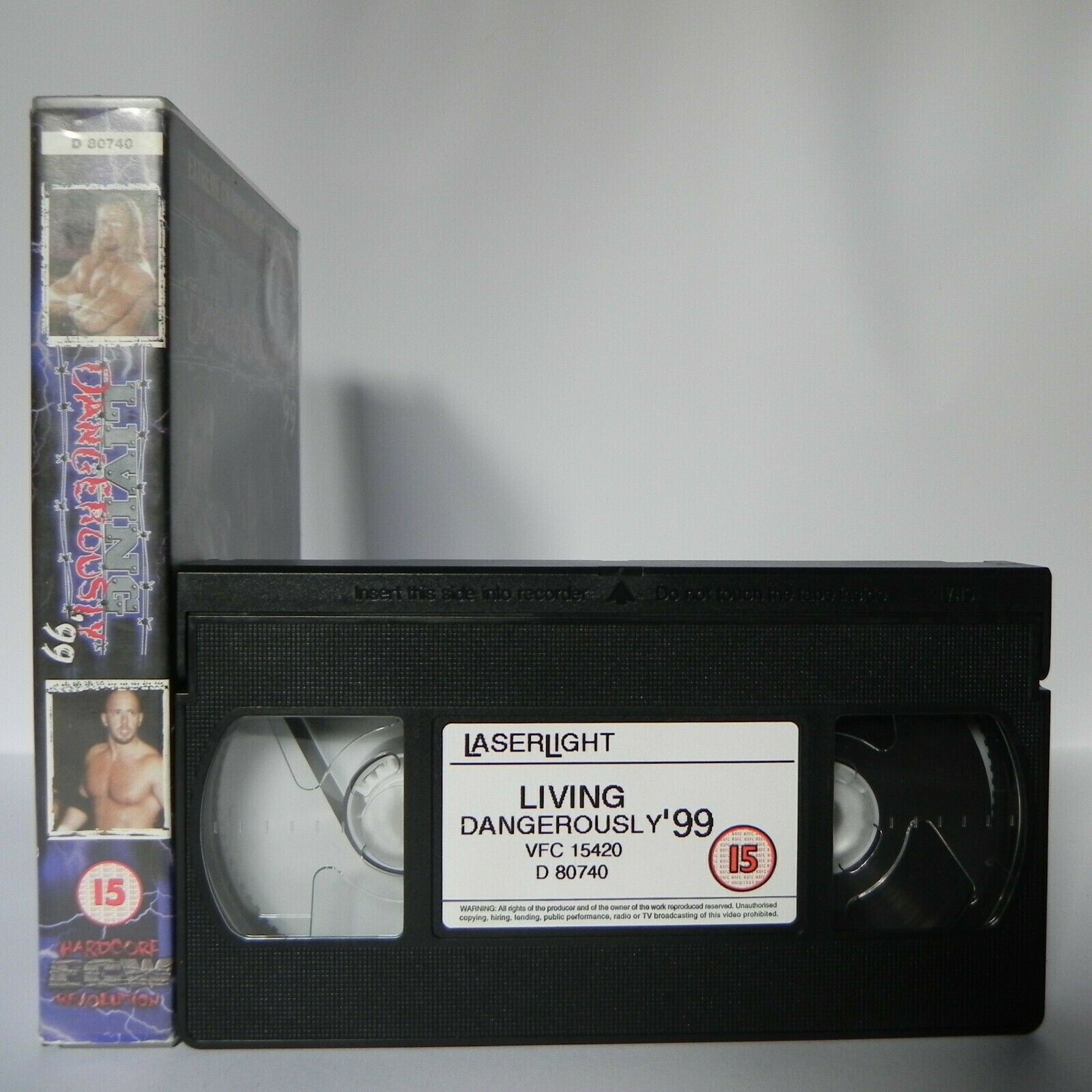 Living Dangerously (1999) Wrestling - Xreme Championship - Hardcore Action - VHS-