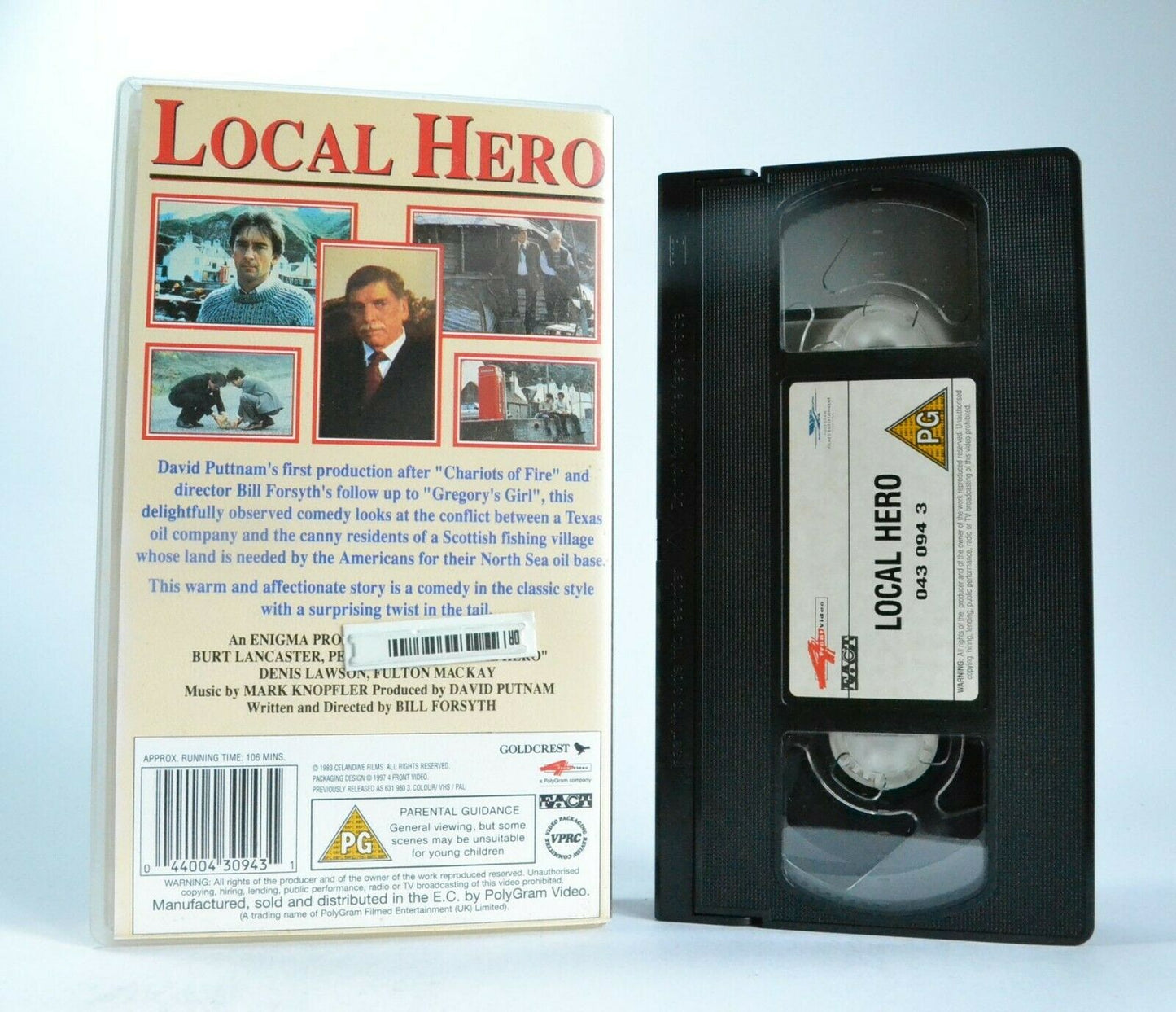 Local Hero: By B.Forsyth (1983) - Scottish Comedy Drama - B.Lancaster - Pal VHS-