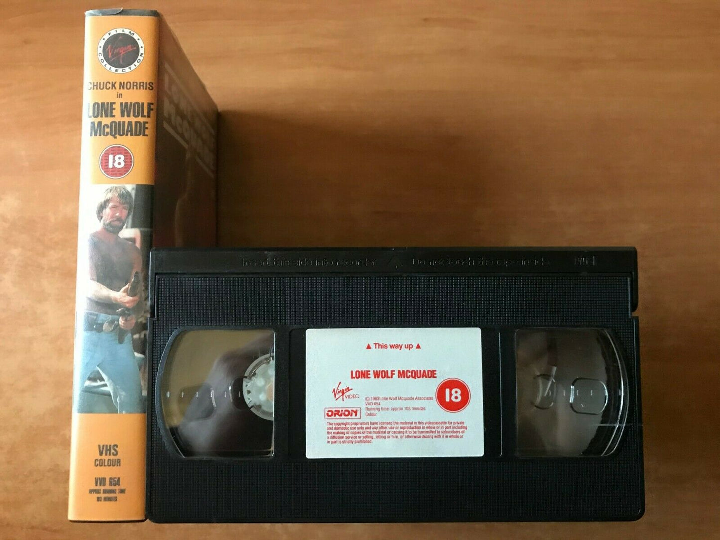 Lone Wolf McQuade: Martial Arts Action [Chuck Norris / David Carradine] Pal VHS-