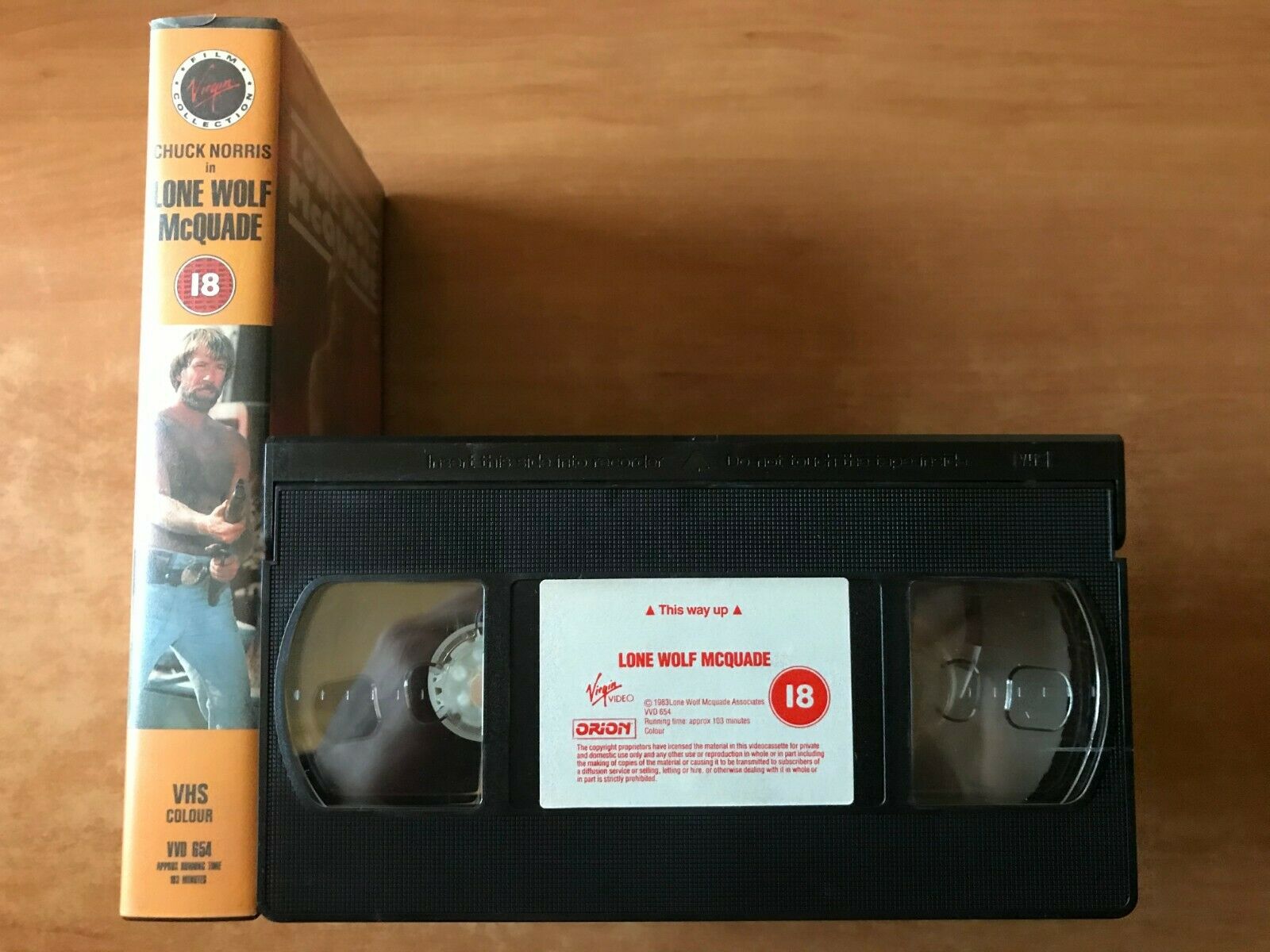 Lone Wolf McQuade: Martial Arts Action [Chuck Norris / David Carradine] Pal VHS-