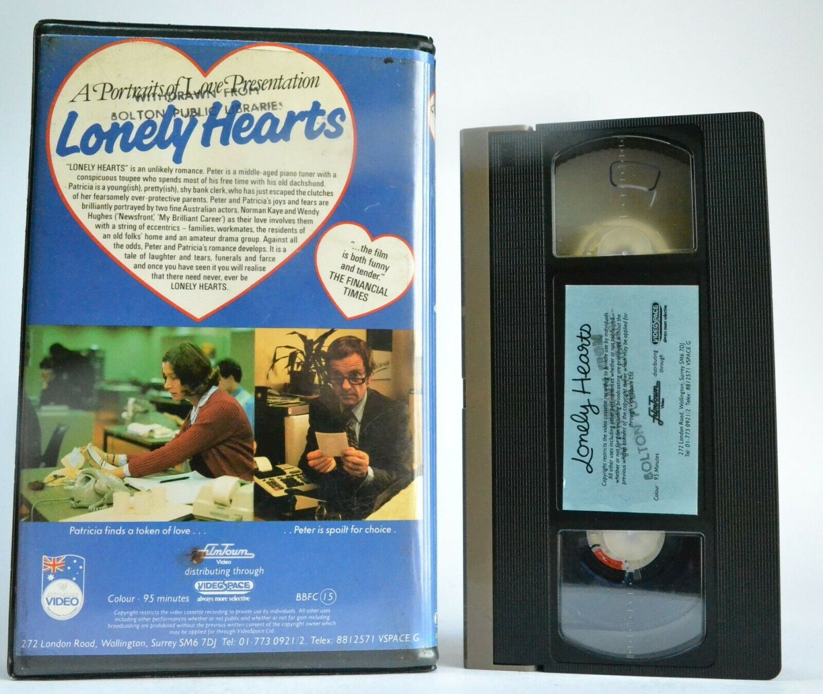 Lonely Hearts (Videospace): Drama - Pre-Cer - Norman Kaye/Wendy Hughes - VHS-