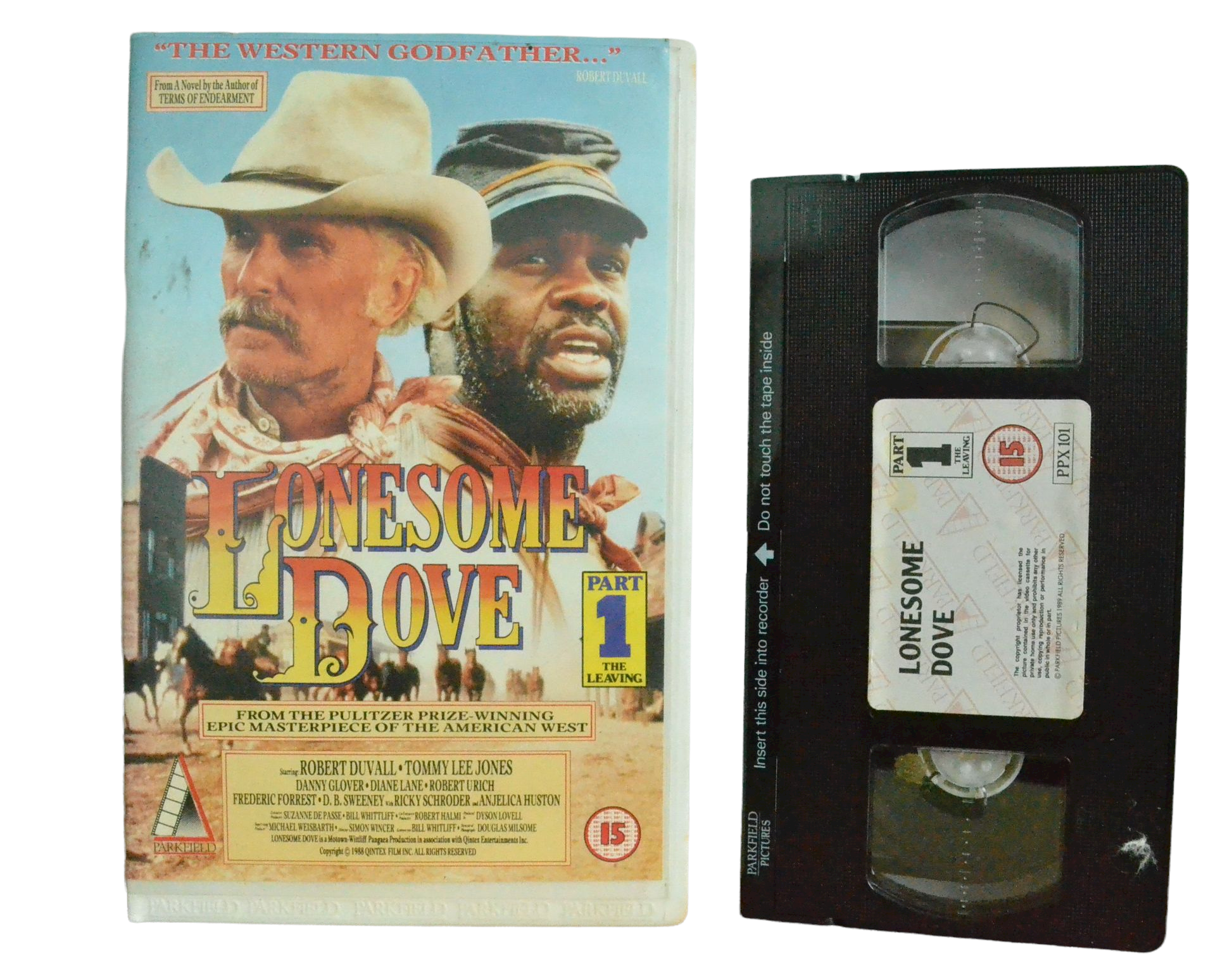 Lonesome Dove : Part-1(The Leaving) - Robert Duvall - Parkfield Pictures - Vintage - Pal VHS-