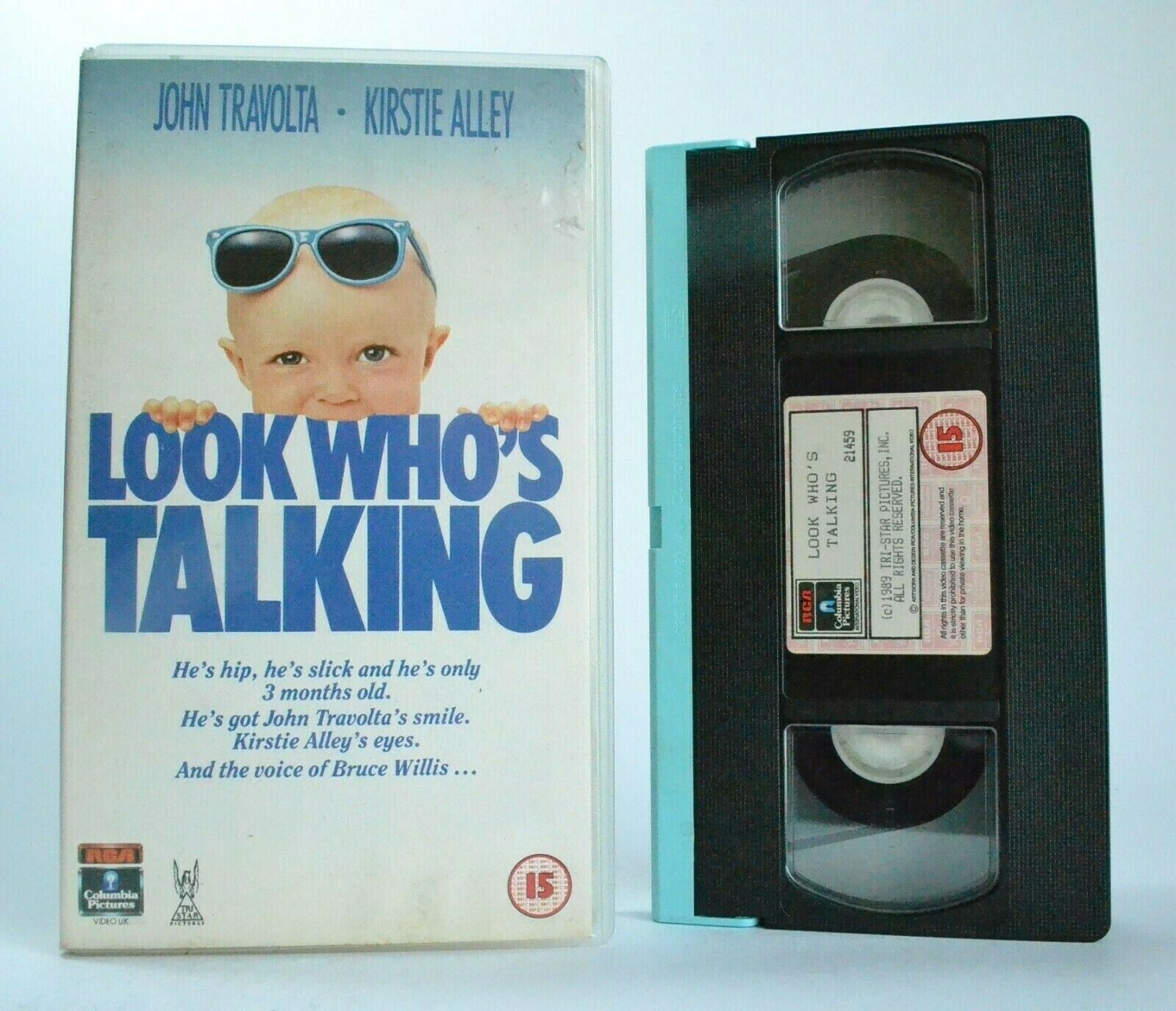 Look Who's Talking (1989): Baby Talk Comedy - J.Travolta/K.Alley - Pal VHS-