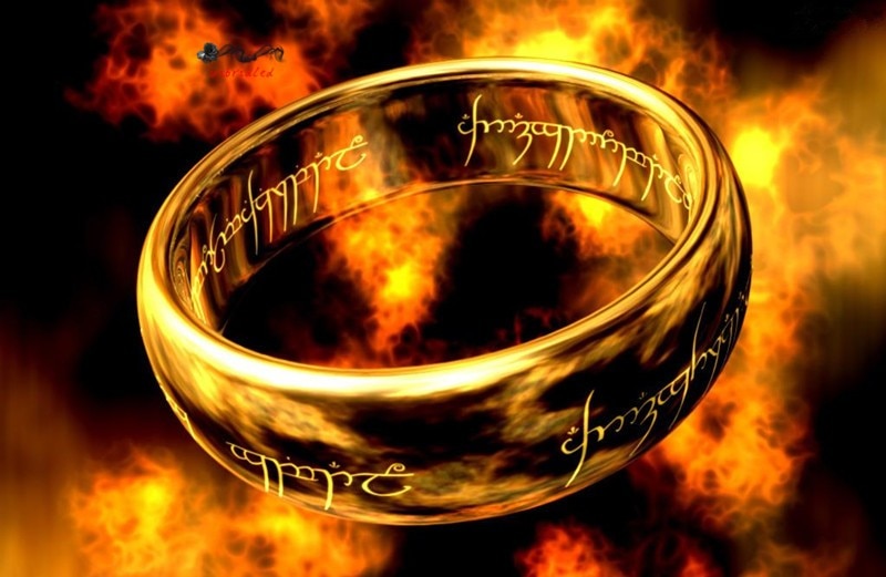 Lord Of The Rings - Tungsten One Ring of Power - Movie Prop Replica - Black / Silver / Gold - All Ring Sizes Available-