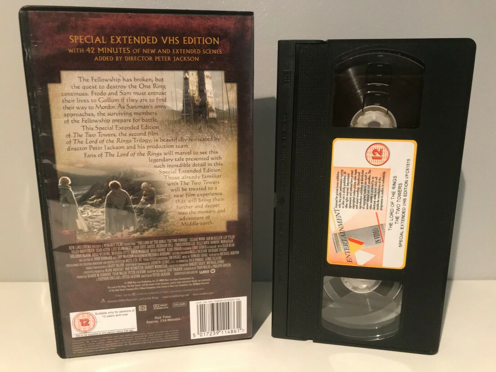 Lord Of The Rings [Two Twoers] Widescreen - Fantasy - Extended Edition - VHS-