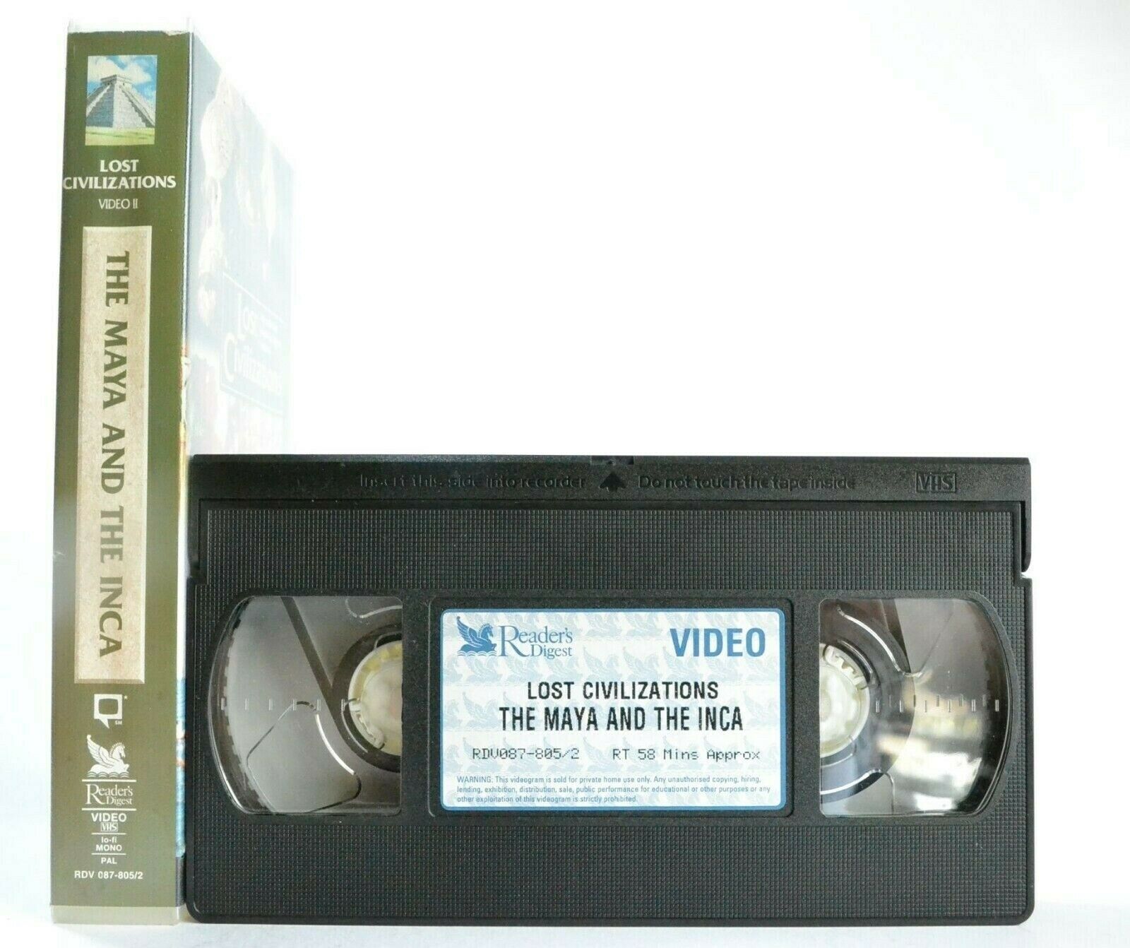 Lost Civilizations: The Maya And Inca - Reader's Digest - Documentary - Pal VHS-