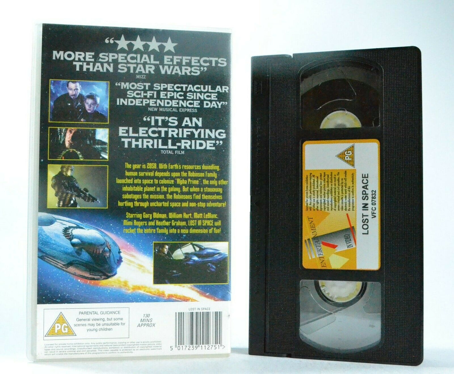 Lost In Space (1998) - Sci-Fi Adventure - Gary Oldman/William Hurt - Pal VHS-