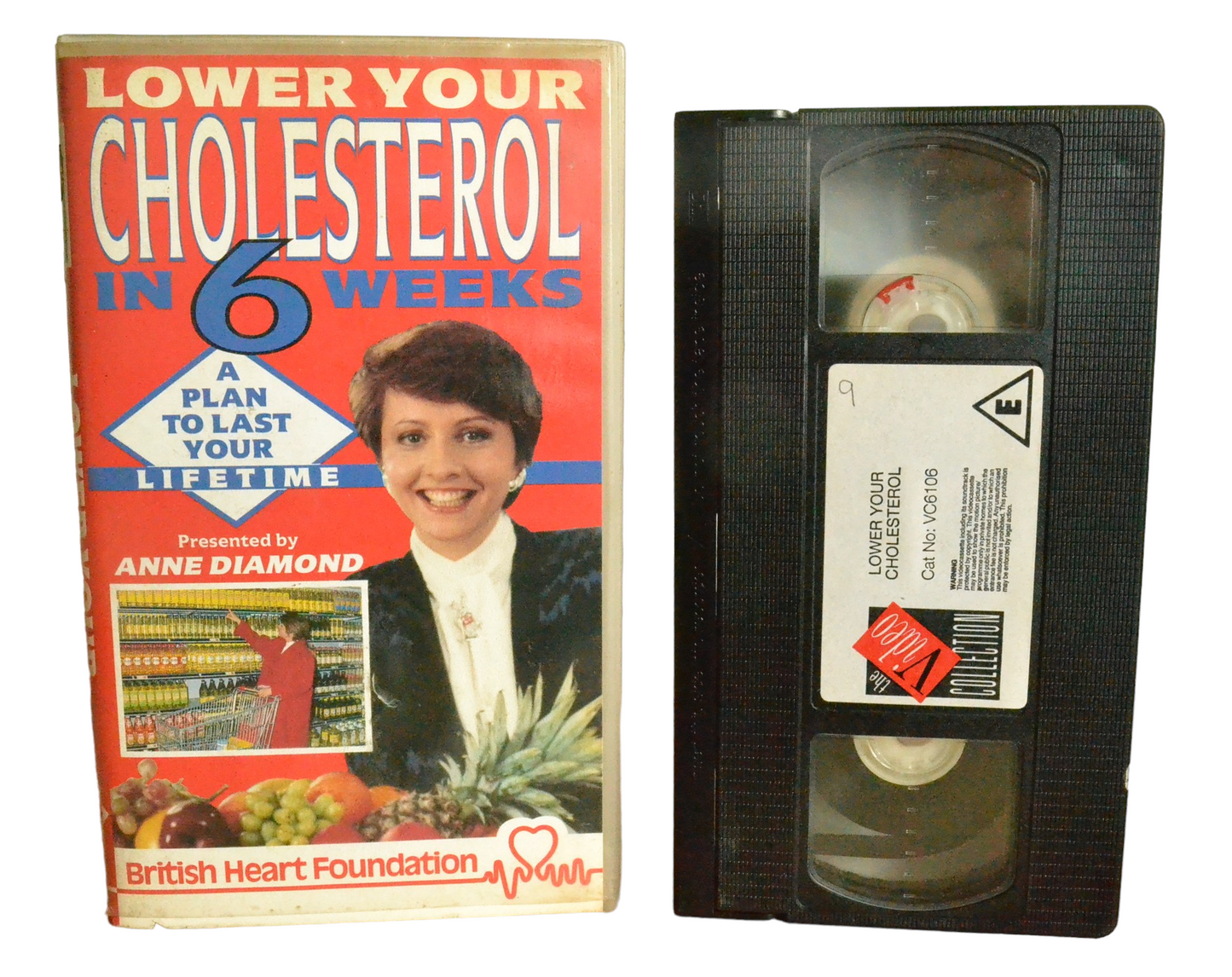 Lower Your Cholesterol - Anne Diamond - The Video Collection - VC6106 - Exercise - Pal - VHS-