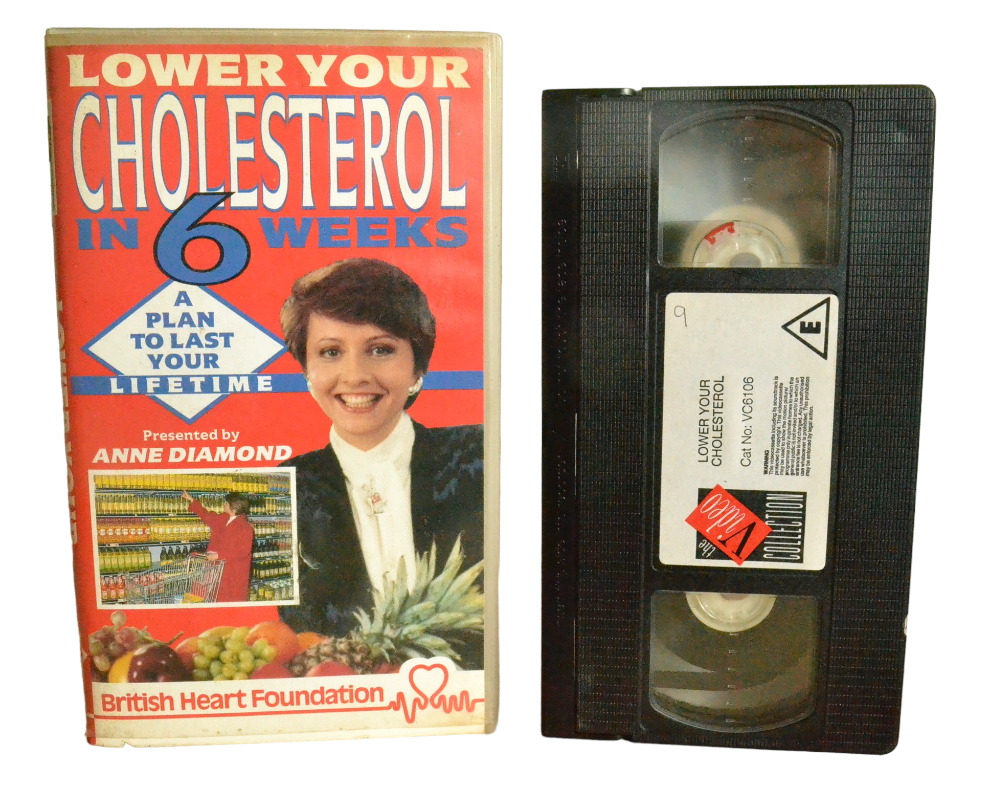 Lower Your Cholesterol - Anne Diamond - The Video Collection - VC6106 - Exercise - Pal - VHS-