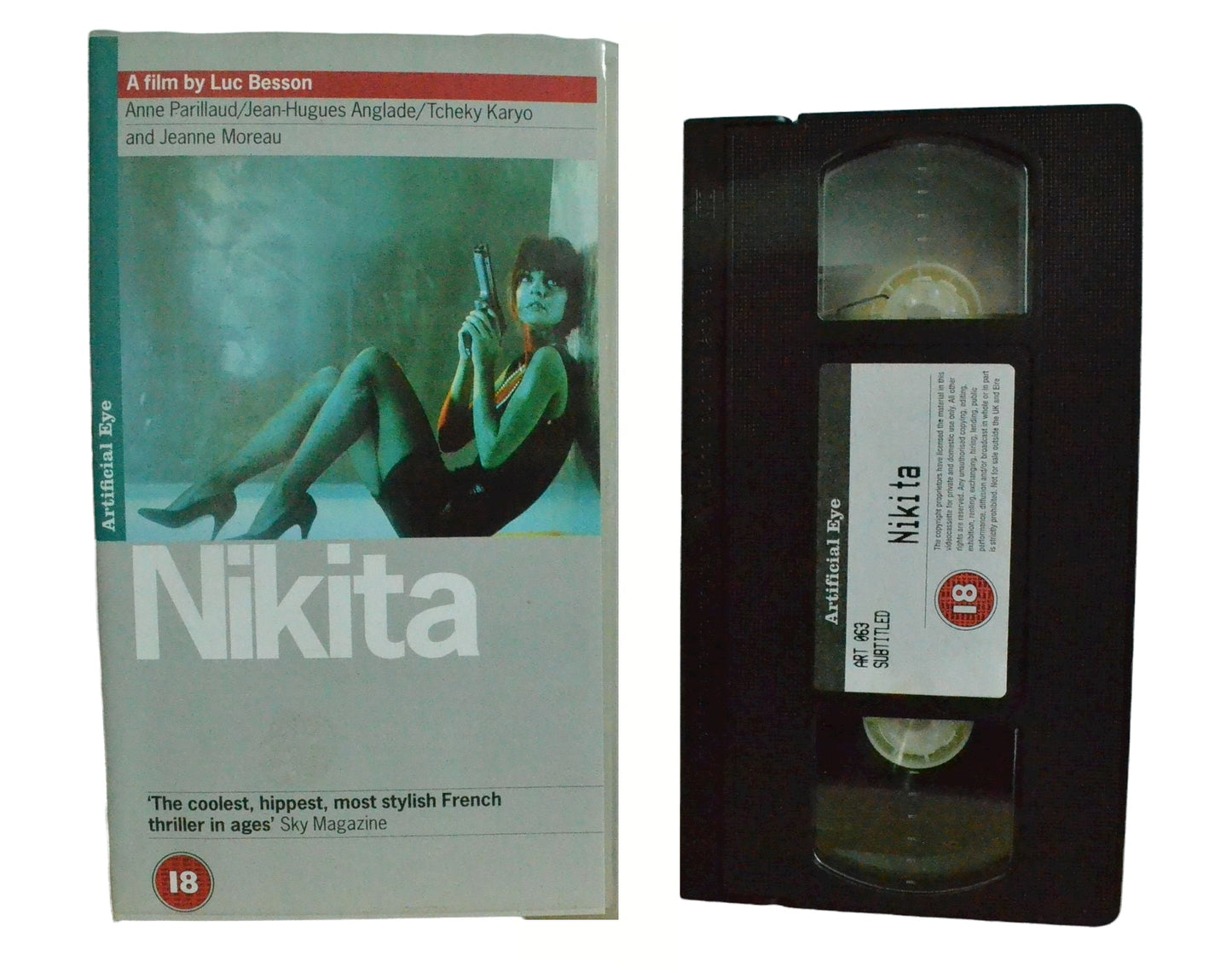 Luc Besson's Nikita - Anne Parillaud - Artificial Eye - Vintage - Pal VHS-