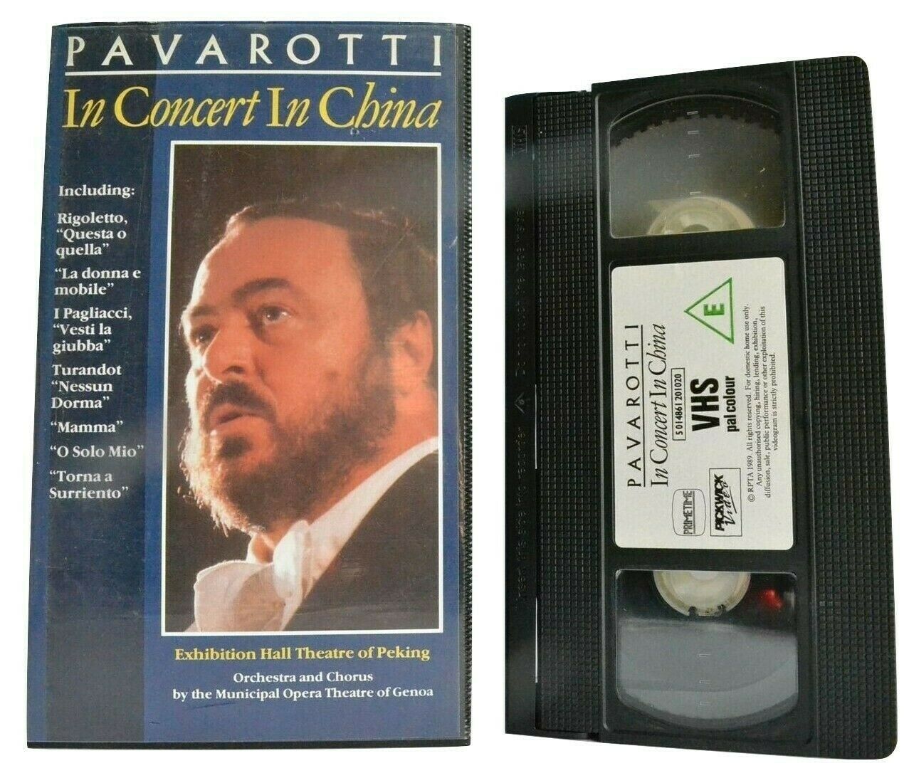 Luciano Pavarotti: Concert In China [Exhinition Hall Theatre/Pekin] Opera - VHS-