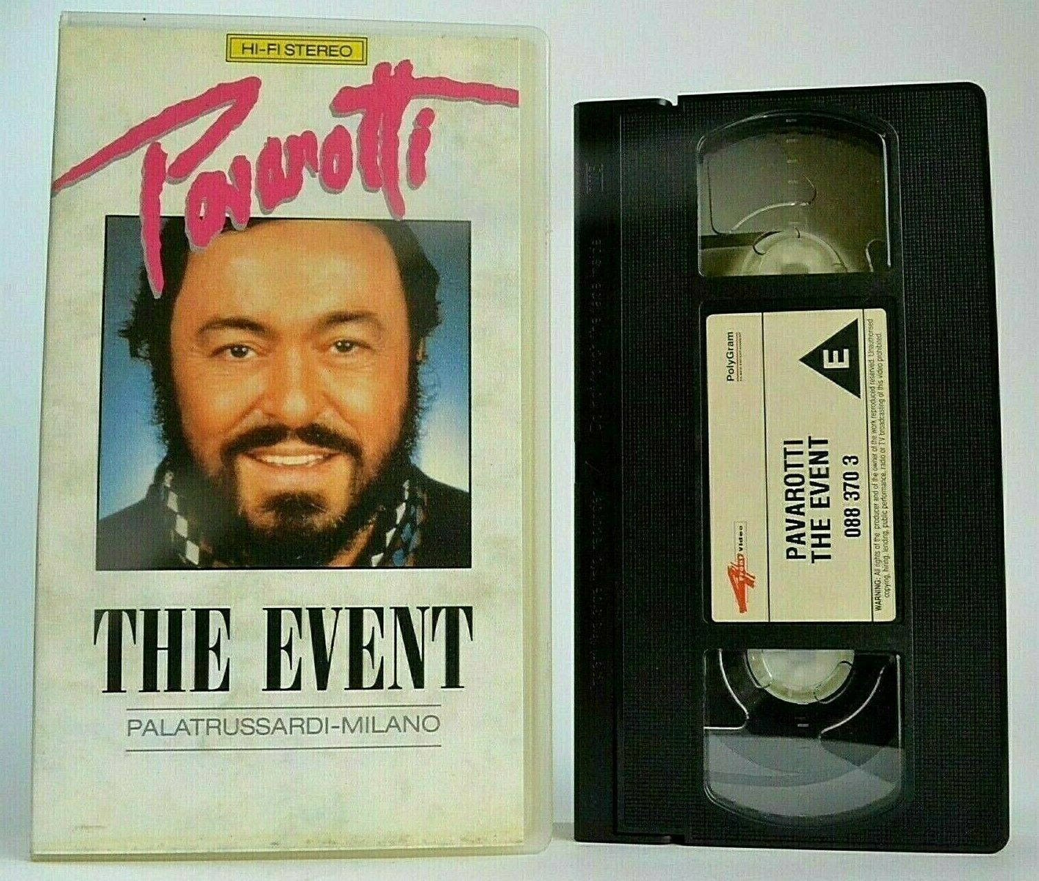 Luciano Pavarotti: The Event - (1990) Palatrussardi/Milano - Live Concert - VHS-