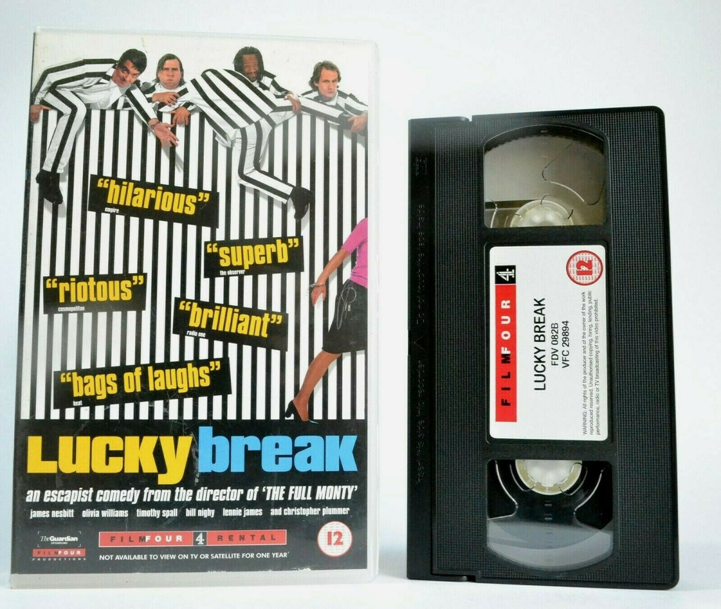 Lucky Break (2001) - British Musical Comedy - Large Box - James Nesbitt - VHS-