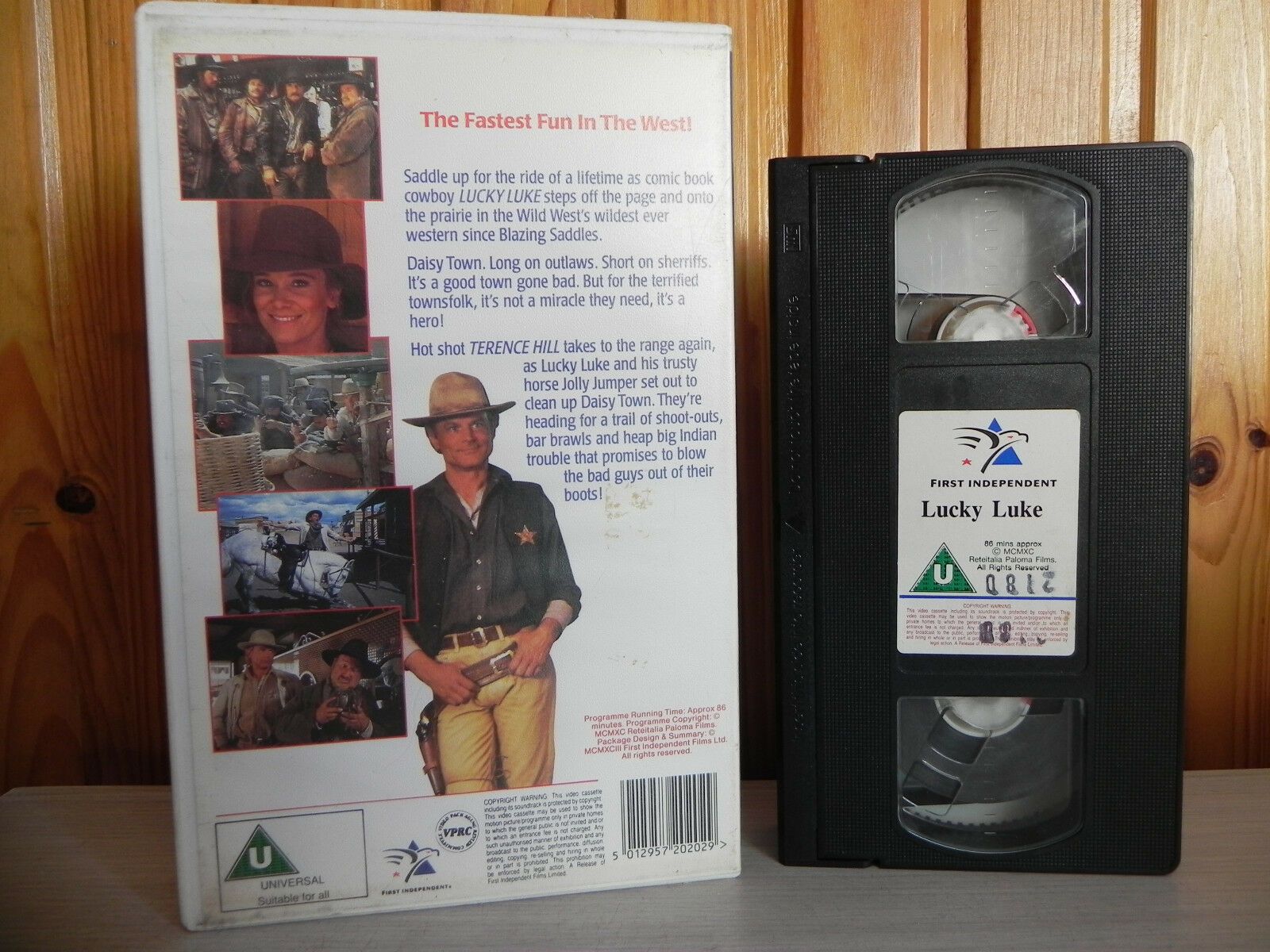 Lucky Luke - Comic - Western - Terrence Hill - Big-Box - Ex-Rental - Pal VHS-