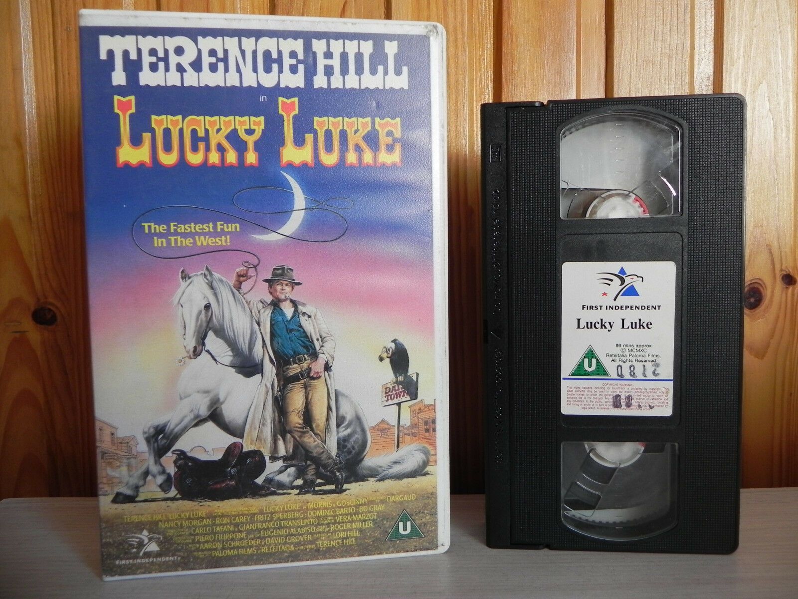 Lucky Luke - Comic - Western - Terrence Hill - Big-Box - Ex-Rental - Pal VHS-