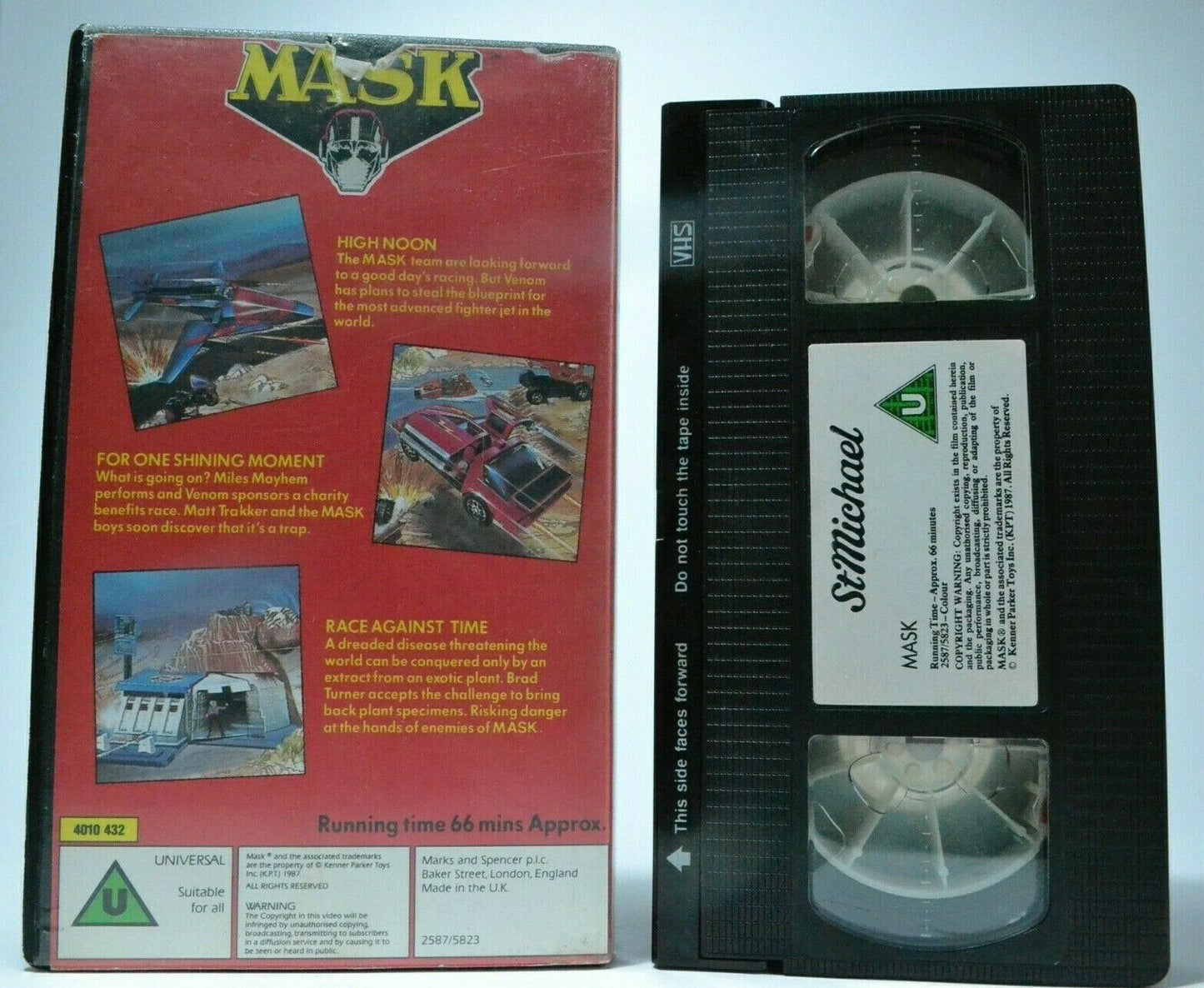 MASK [St Michael]: High Noon - Animated - Action Adventures - Children's - VHS-