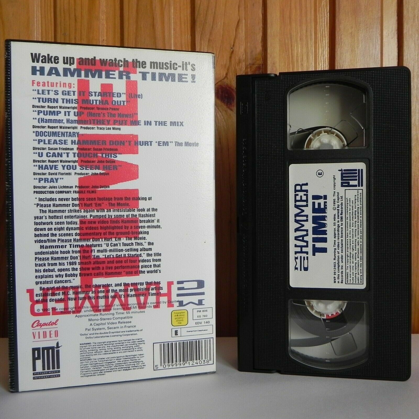 M.C.Hammer: Hammer Time! - Pump It Up - U Can't Touch This - Pray - Pal VHS-