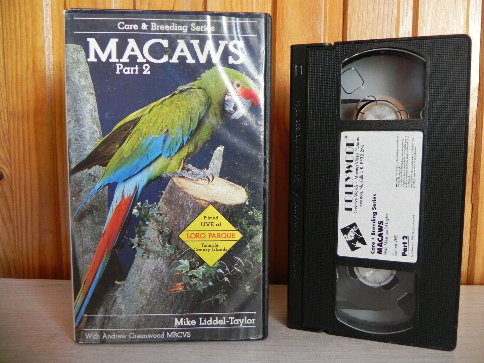 Macaws - Part 2 - Care And Breeding Series - Mike Liddler-Taylor - Pal VHS-