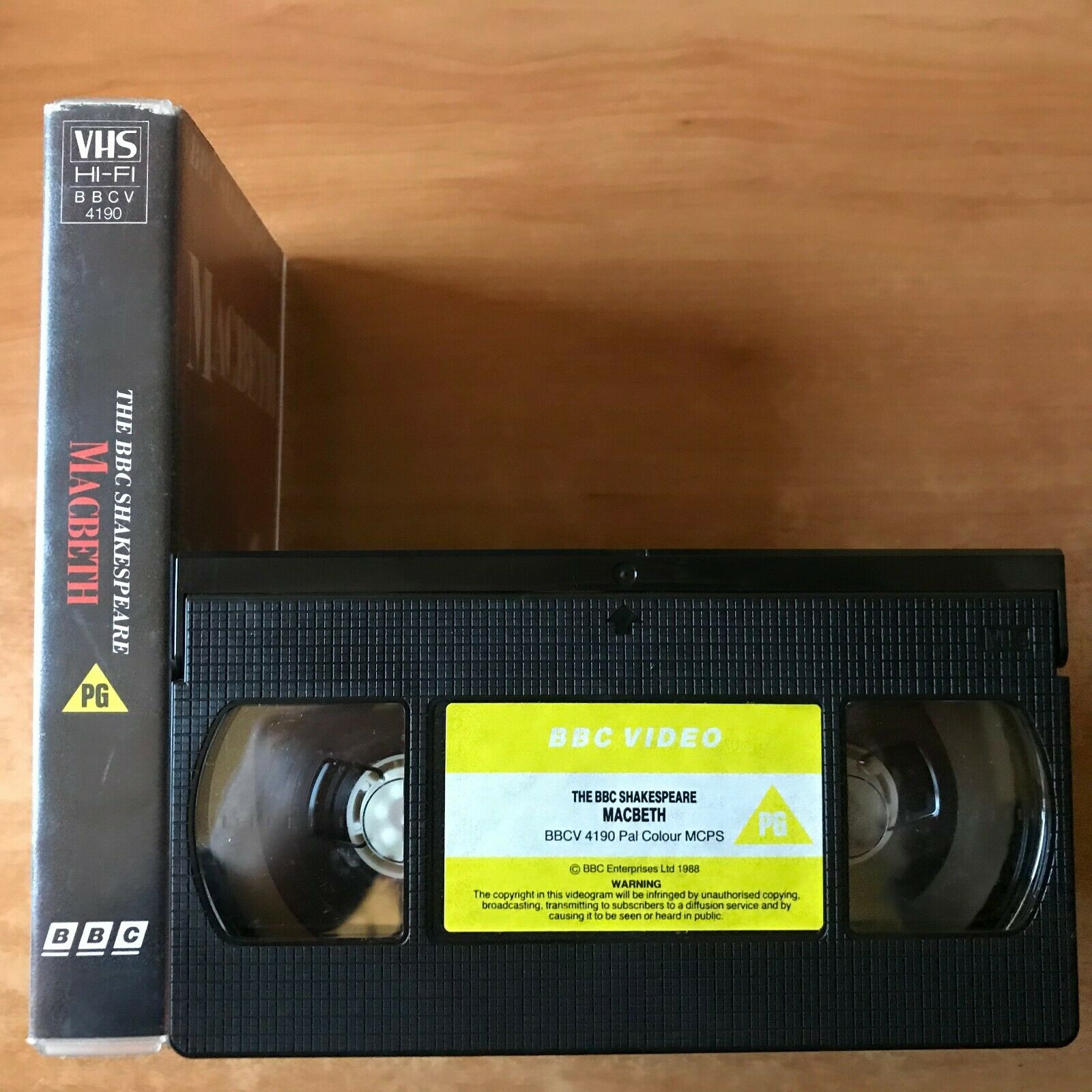 Macbeth (BBC Video); [William Shakespeare]: Drama - Nicol Williamson - Pal VHS-