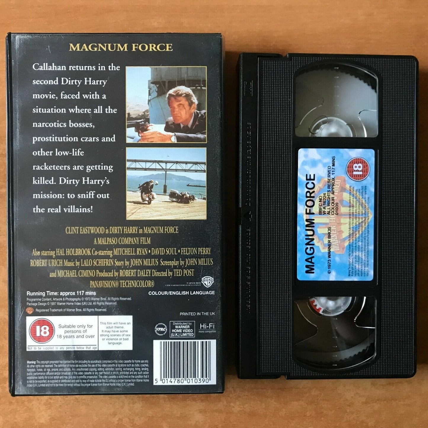 Magnum Force (1973); [Dirty Harry]: 44 Magnum Action - Clint Eastwood - Pal VHS-