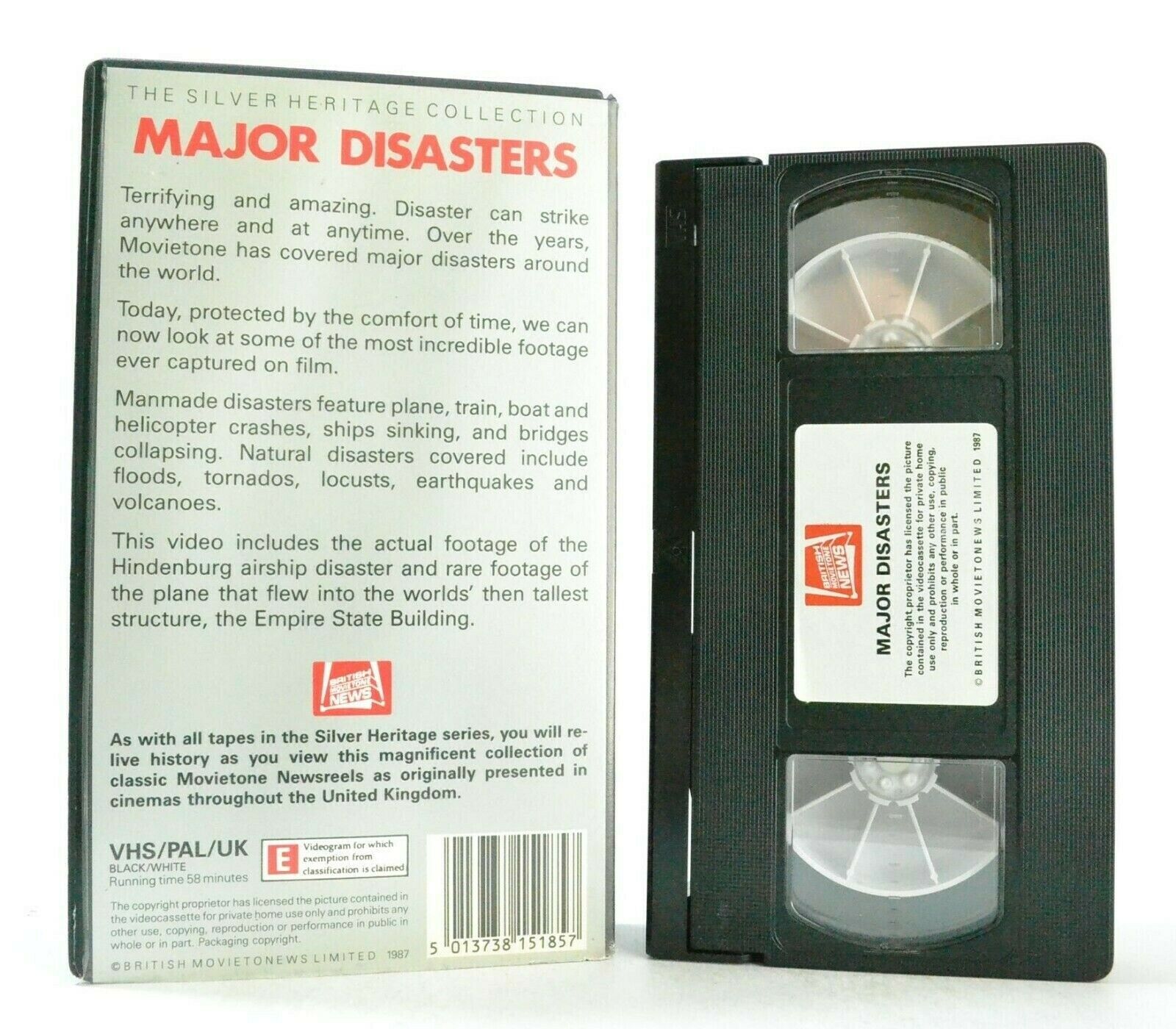 Major Disaster: British Movietonenews - Tornados /Earthquakes/Floods - Pal VHS-