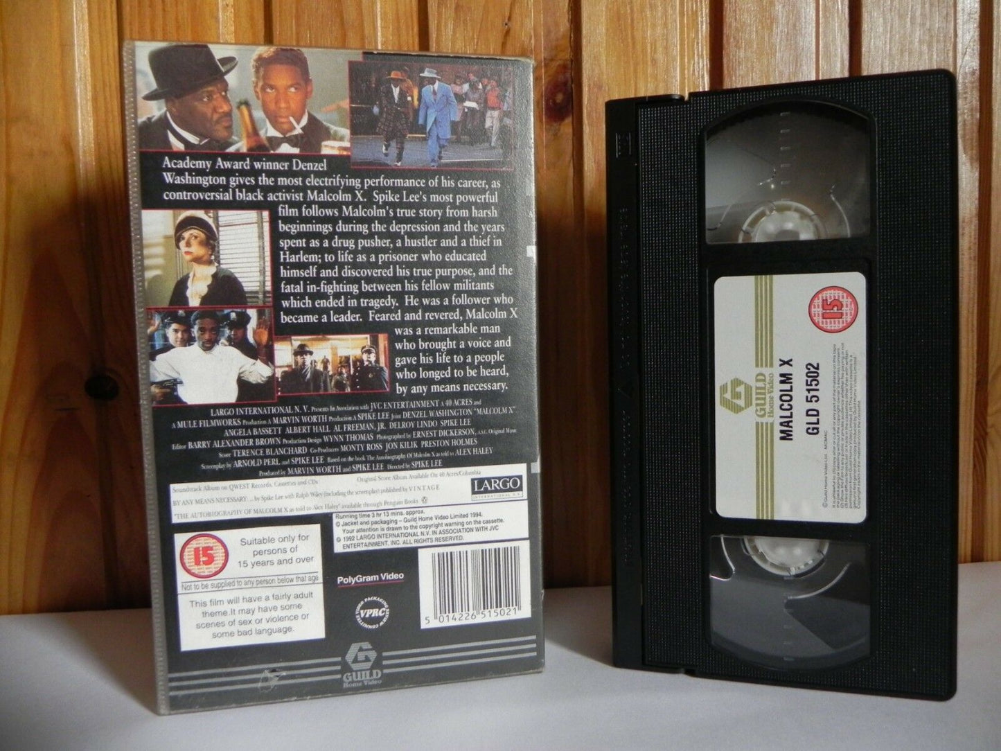 Malcom X - Guild Home - Biography - Drama - A Spike Lee Film - Pal VHS-